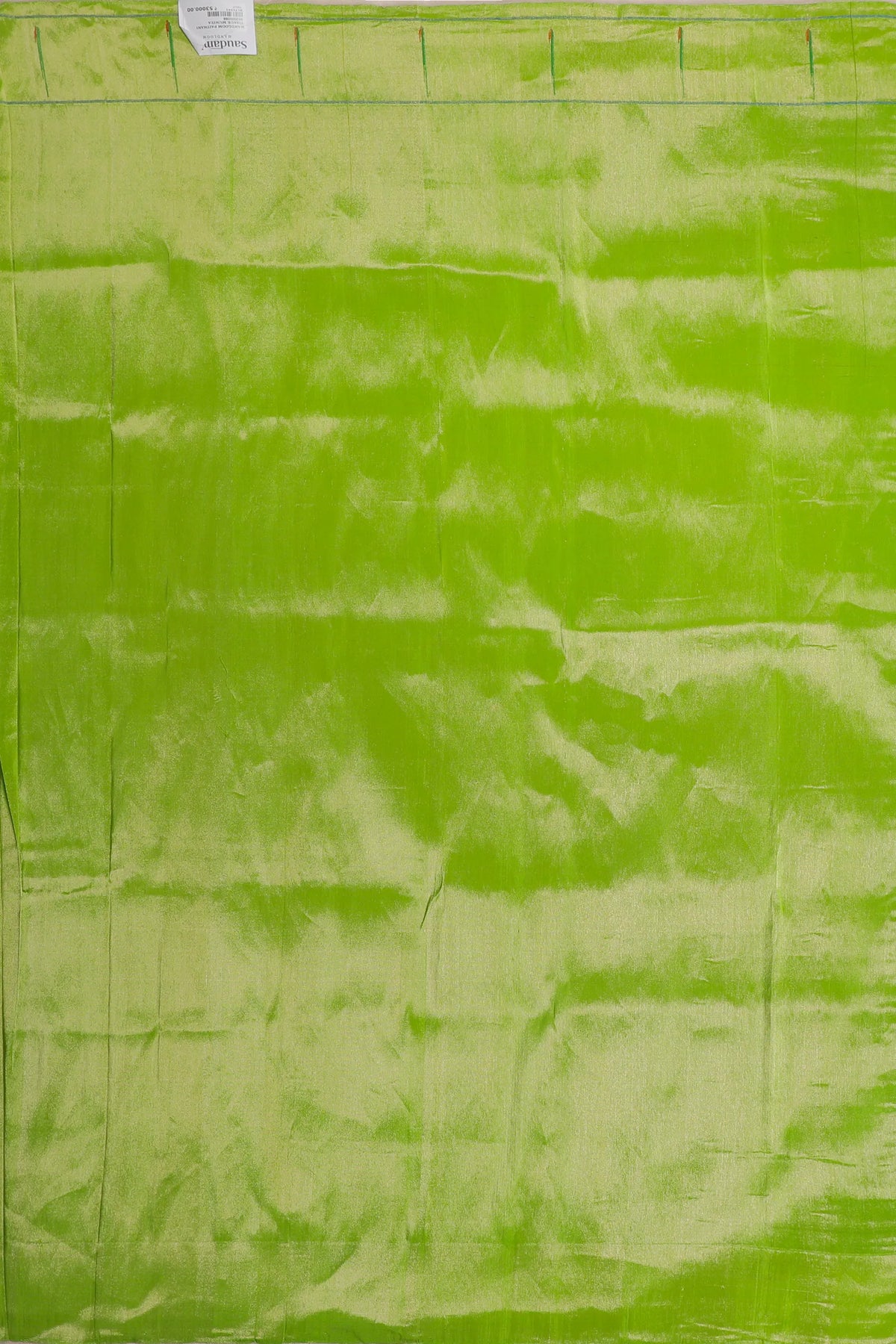 Parrot Green Pure Silk Handloom Tissue Paithani Saree