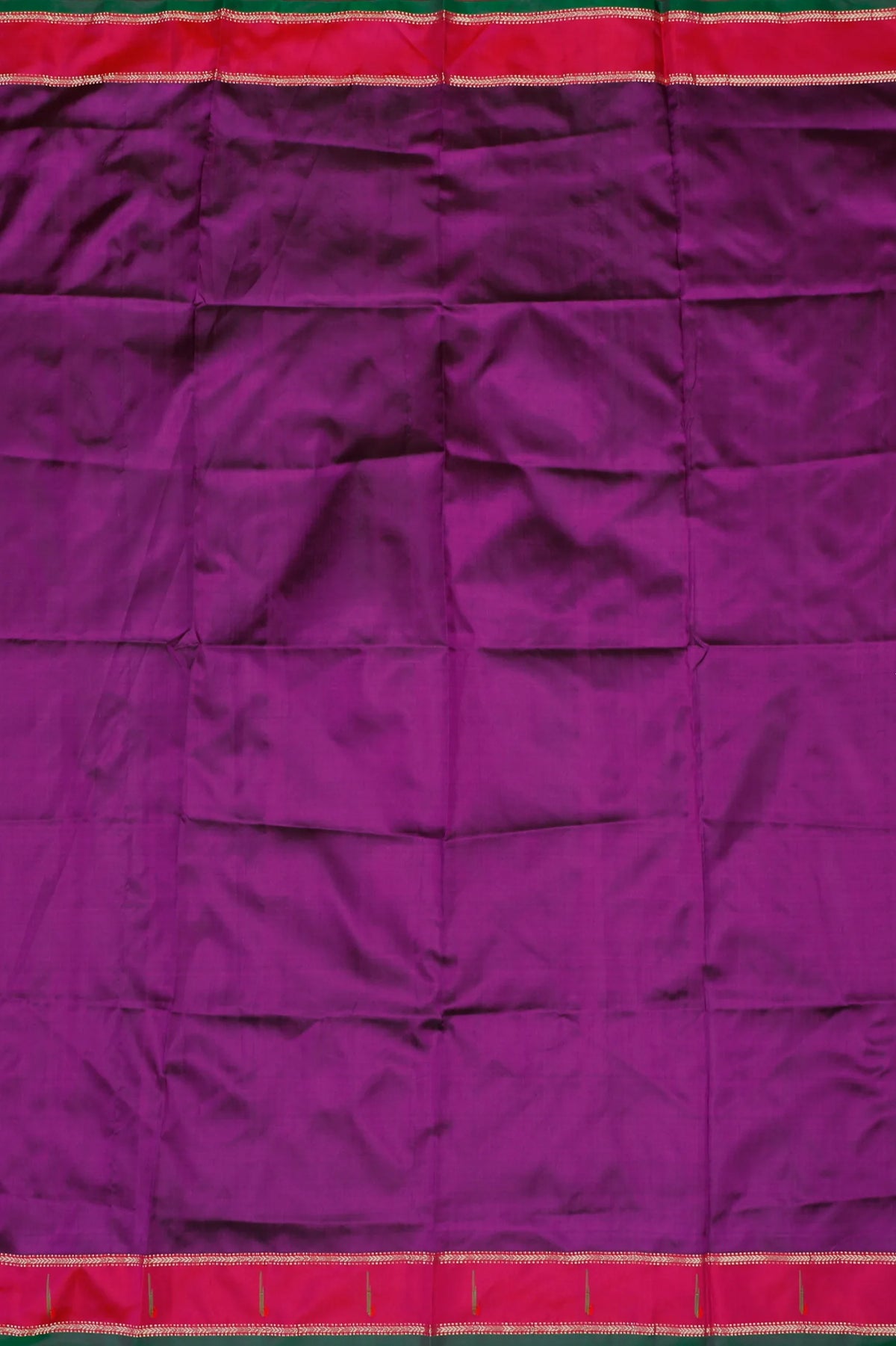 Purple Handloom Pure Silk by Silk Muniya Paithani Saree
