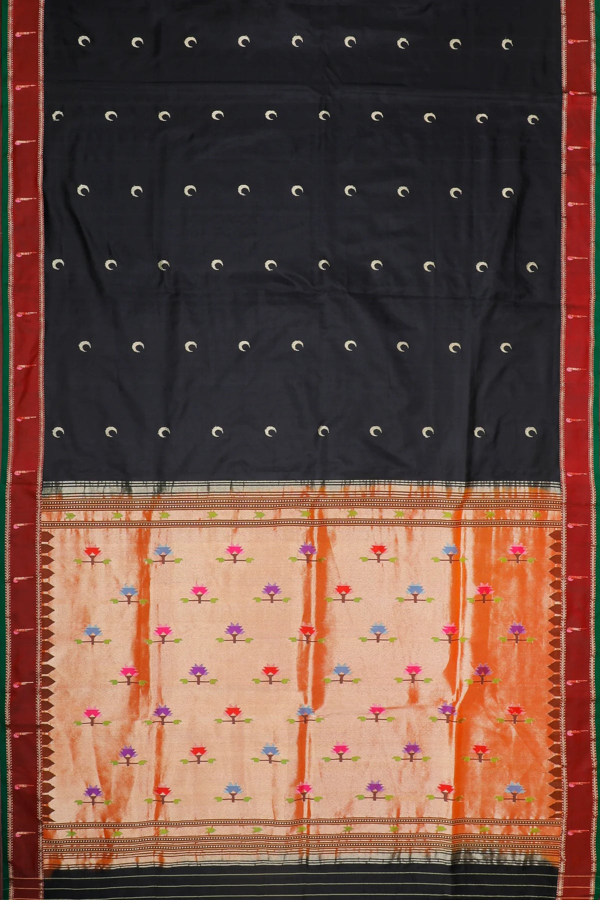 Sky Blue Handloom Pure Silk by Silk Muniya Paithani Saree