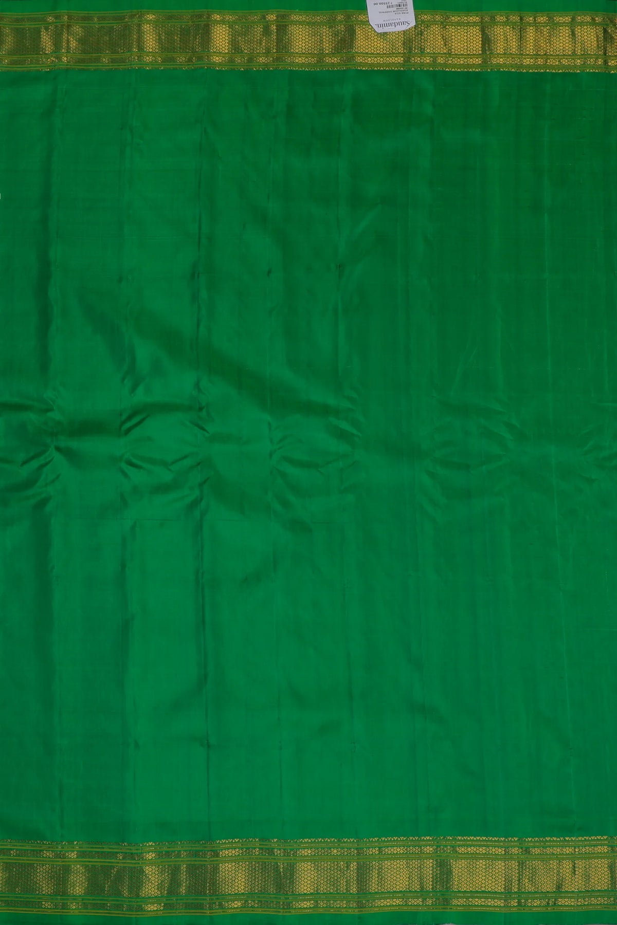 Peacock Blue Handloom Pure Silk Gadwal Saree - Kalanjali Paithani
