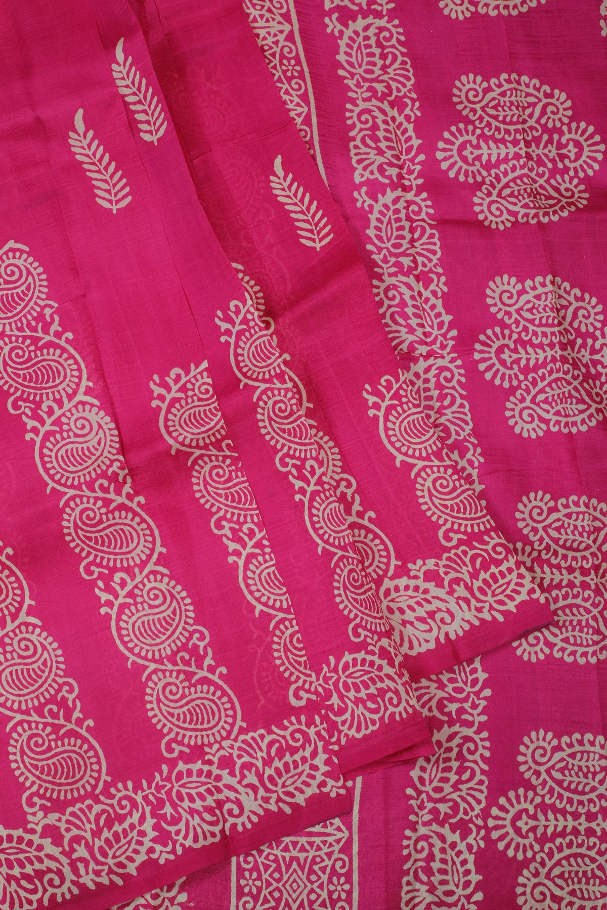 Pink Handloom Bishnupura Pure Silk Saree
