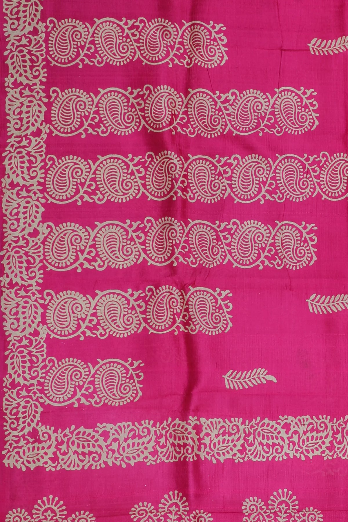 Pink Handloom Bishnupura Pure Silk Saree