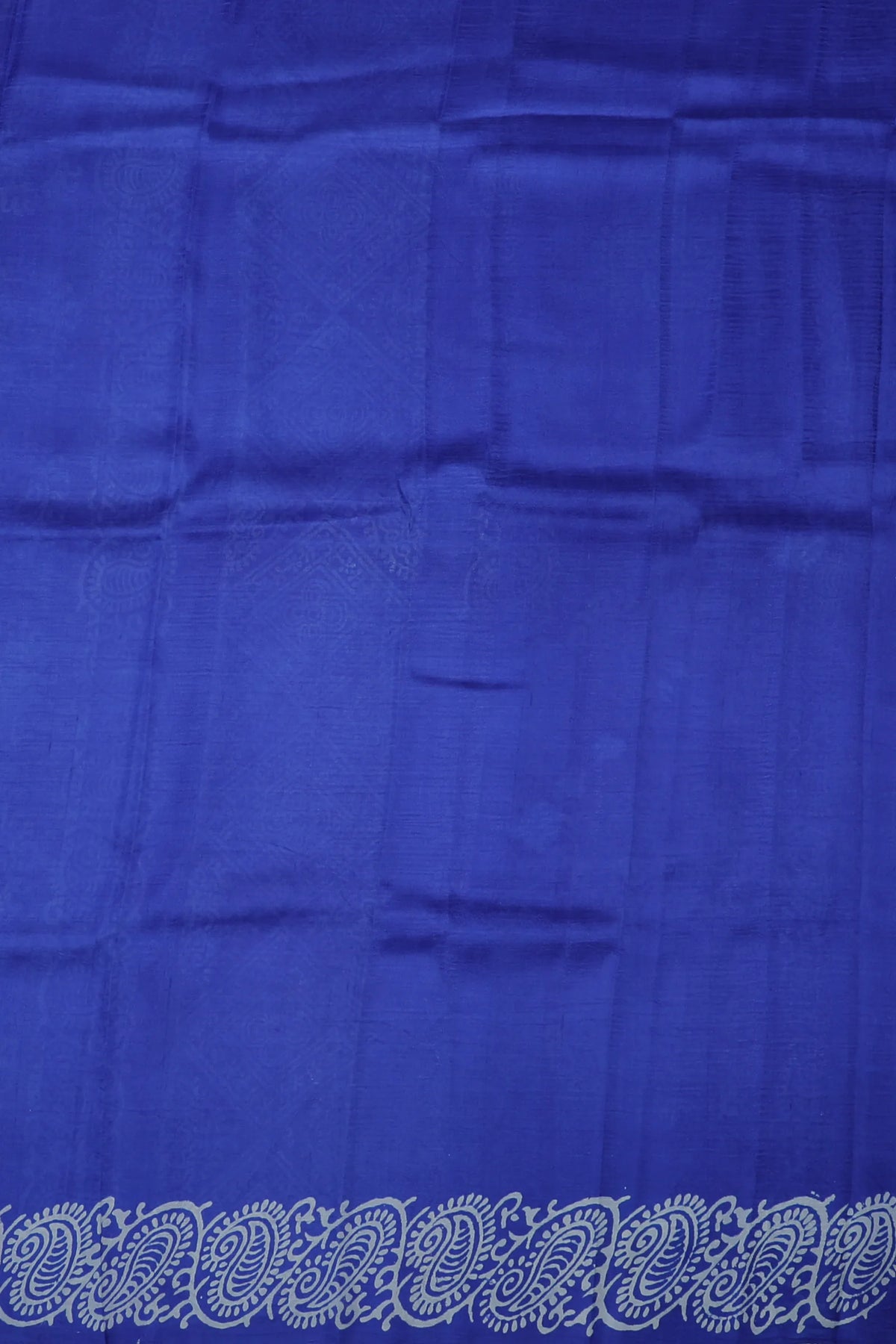 Ink Blue Handloom Bishnupura Pure Silk Saree