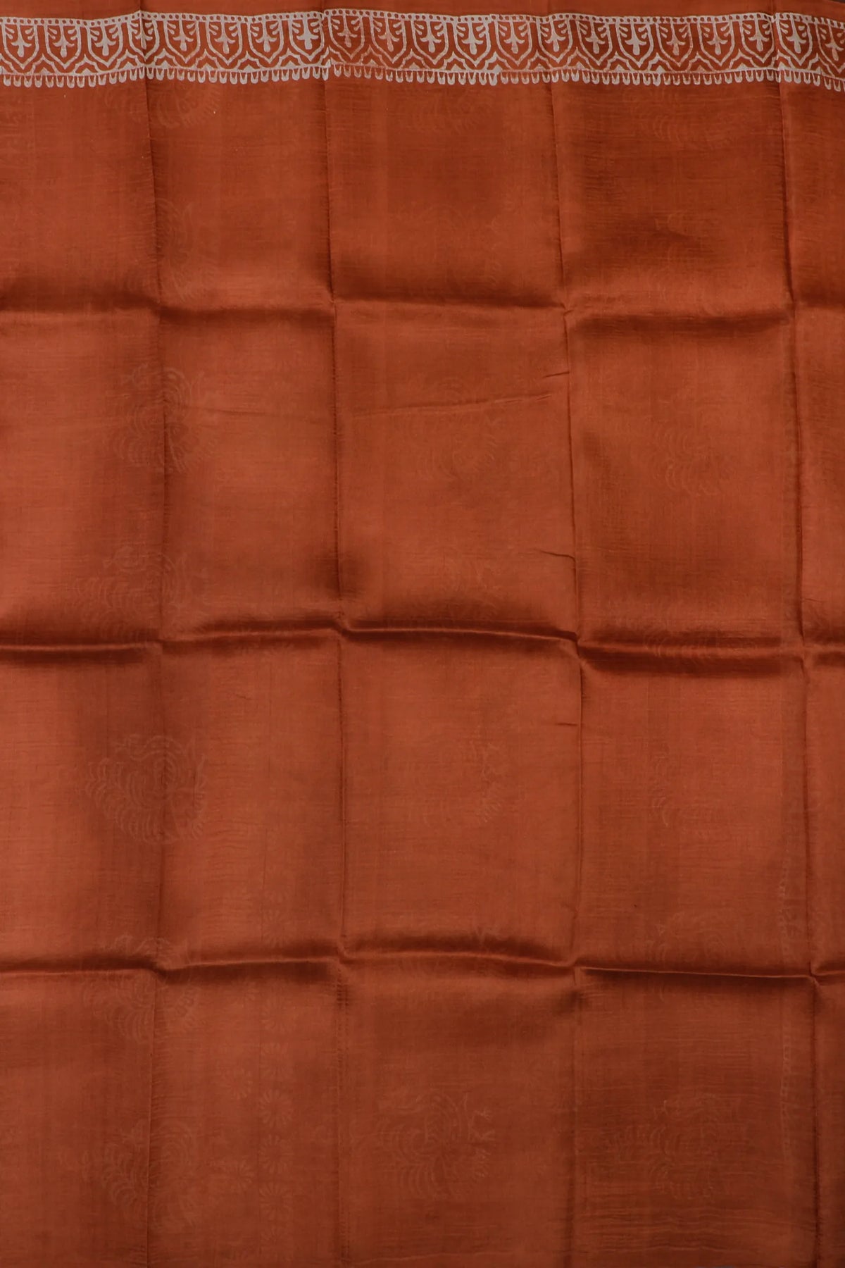 Light Brick Handloom Bishnupura Pure Silk Saree