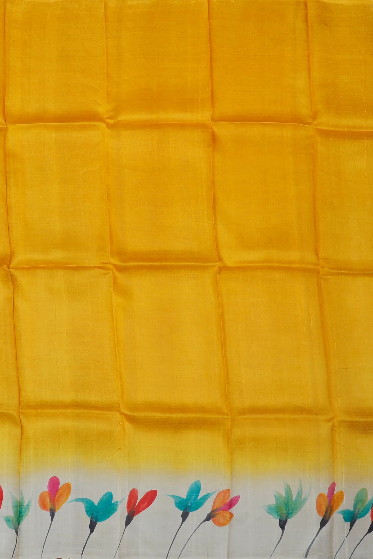 West Bengal Pure Silk Hand Painted Saree