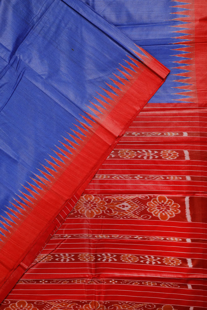 Handloom Tussar Silk Saree - detail 1