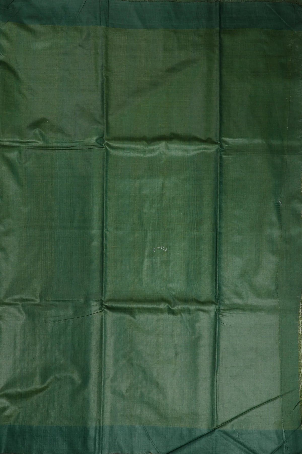 Lemon Yellow Handloom Tussar Silk Saree with Green Temple Border