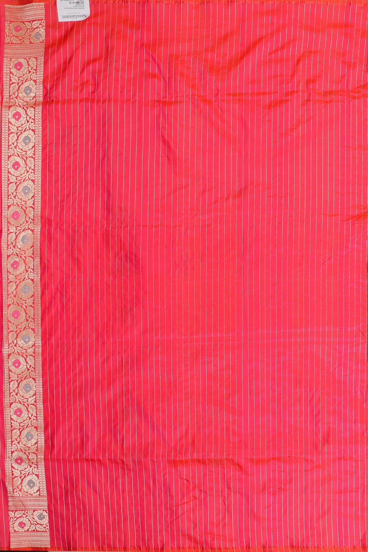 Hot Pink Handloom Benarasi Katan Silk Saree