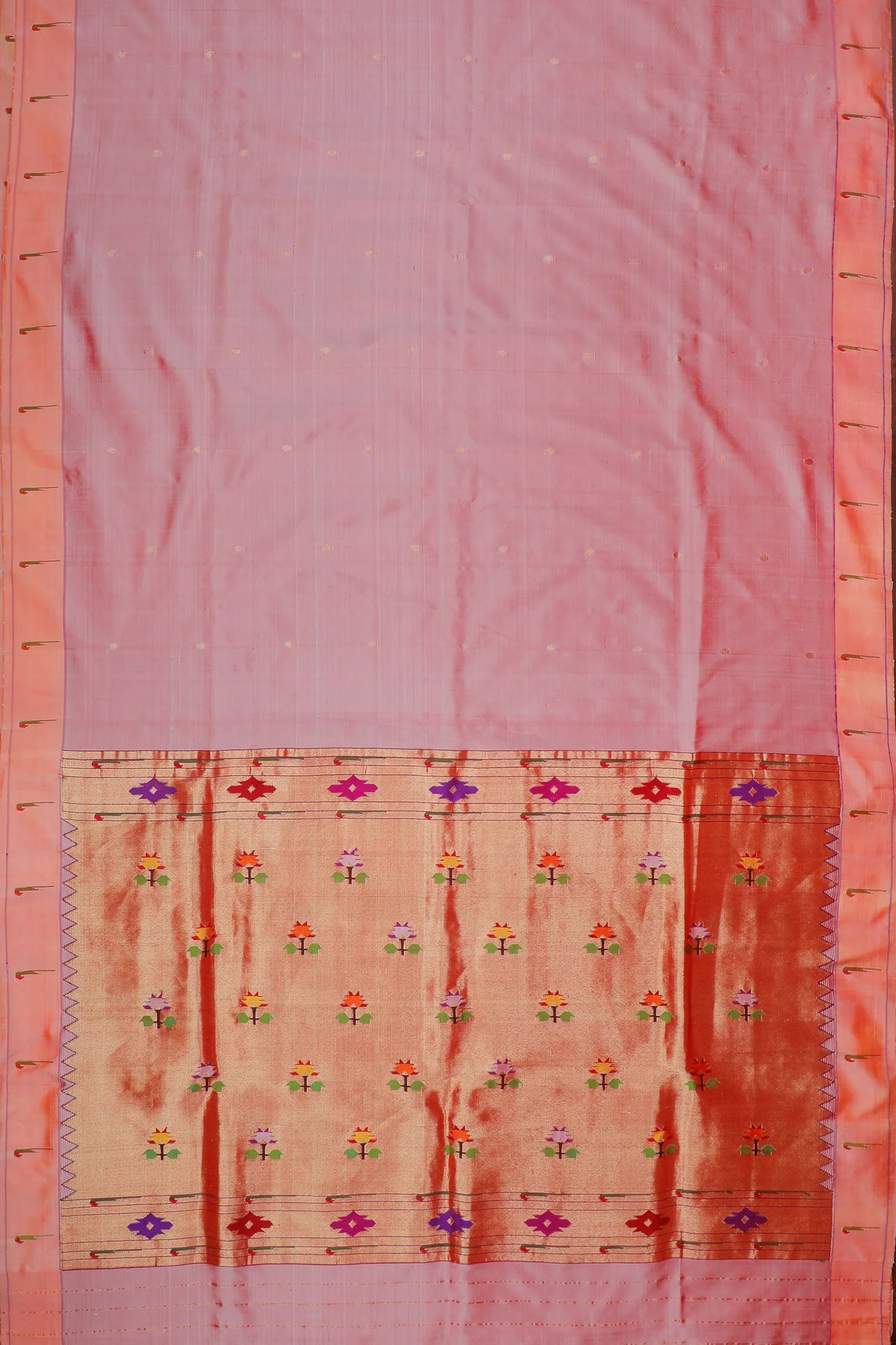 Pink Handlloom Silk by Silk Paithani Saree