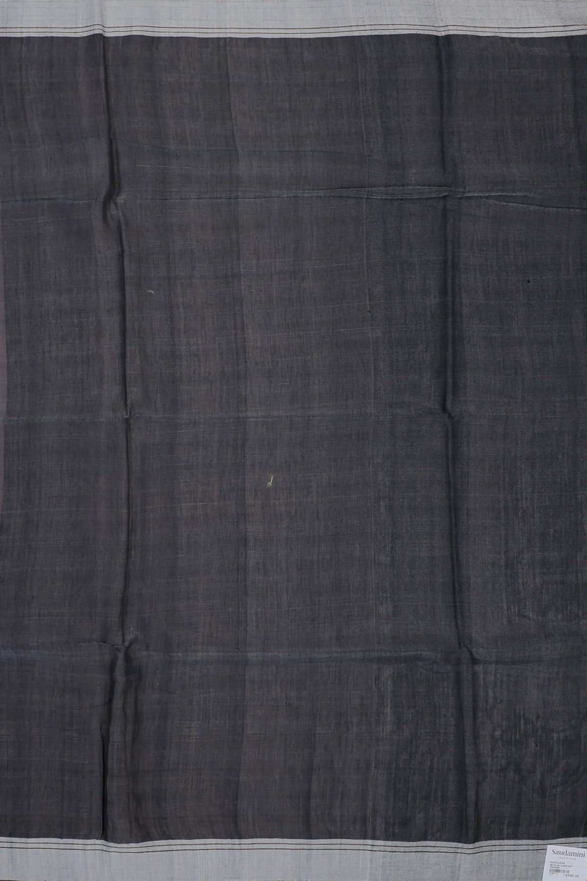Grey Handloom Muslin Jamdani Saree