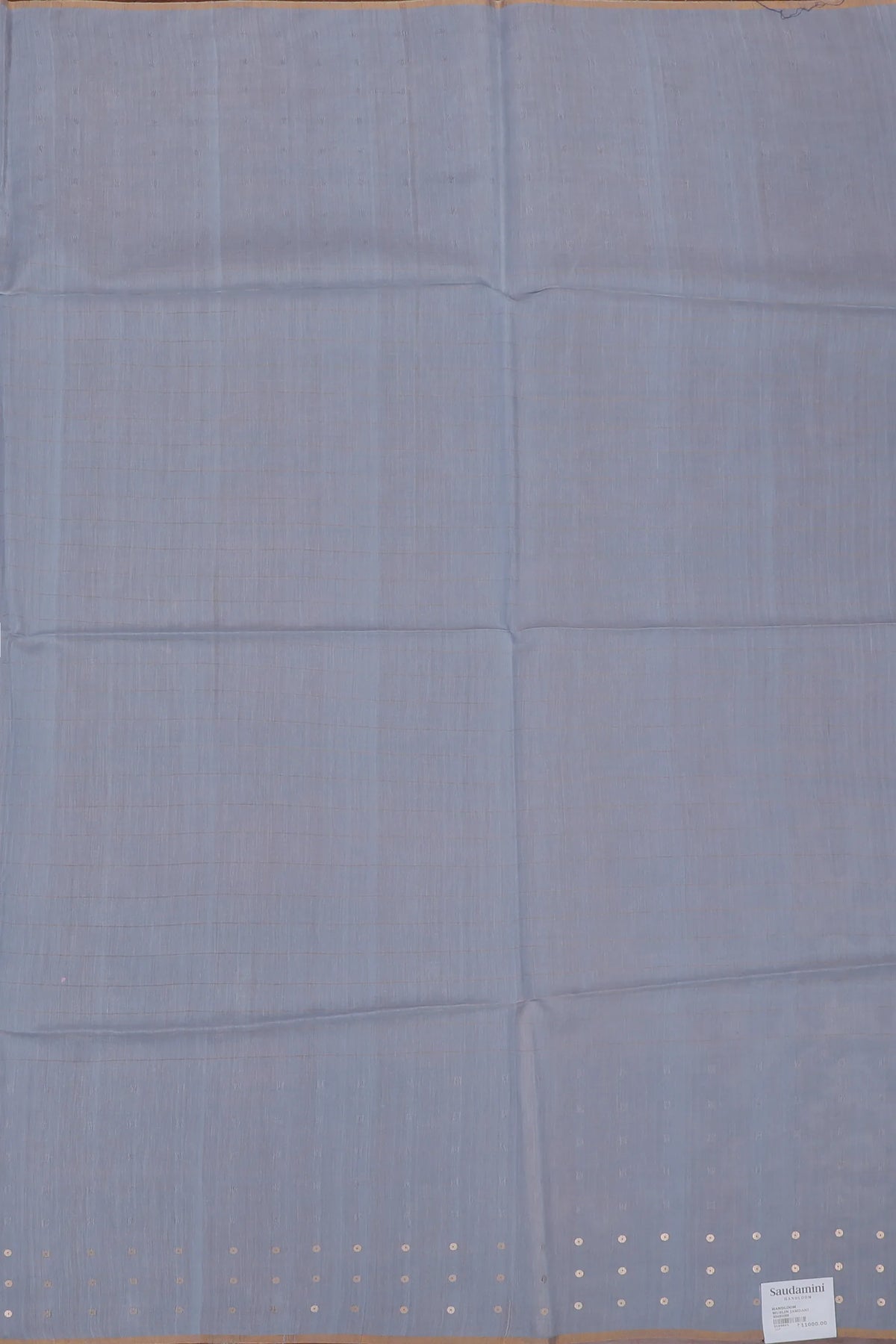 Pastel Blue Handloom Muslin Jamdani Saree