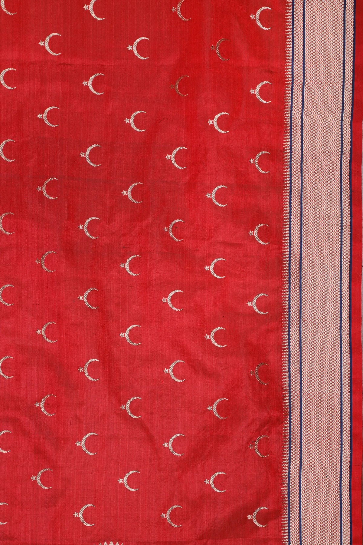 Maroon Handloom Pure Silk Chanderi Saree - Revival Design