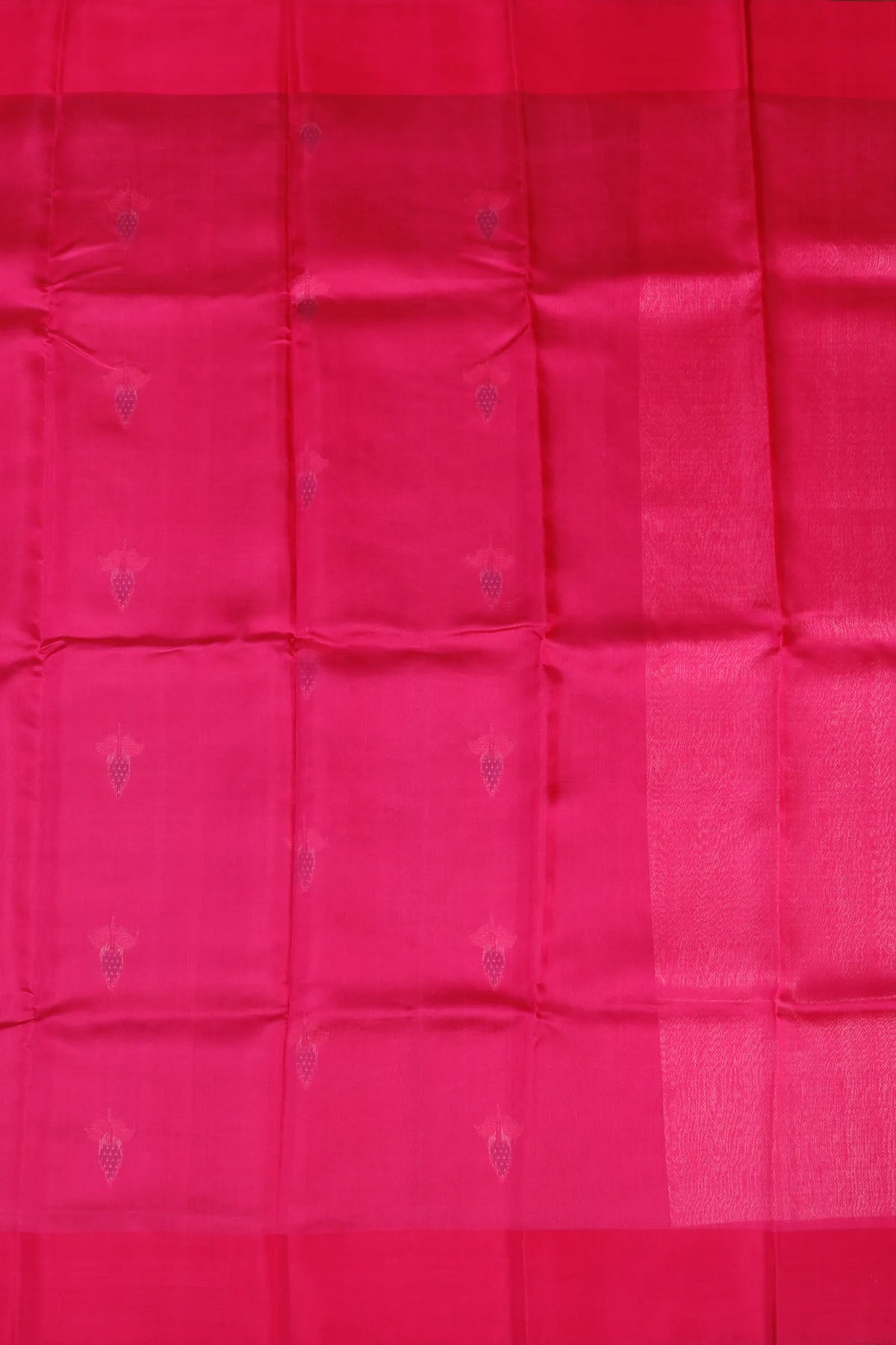 Magenta Pink Handloom Chanderi Mashru Silk Saree