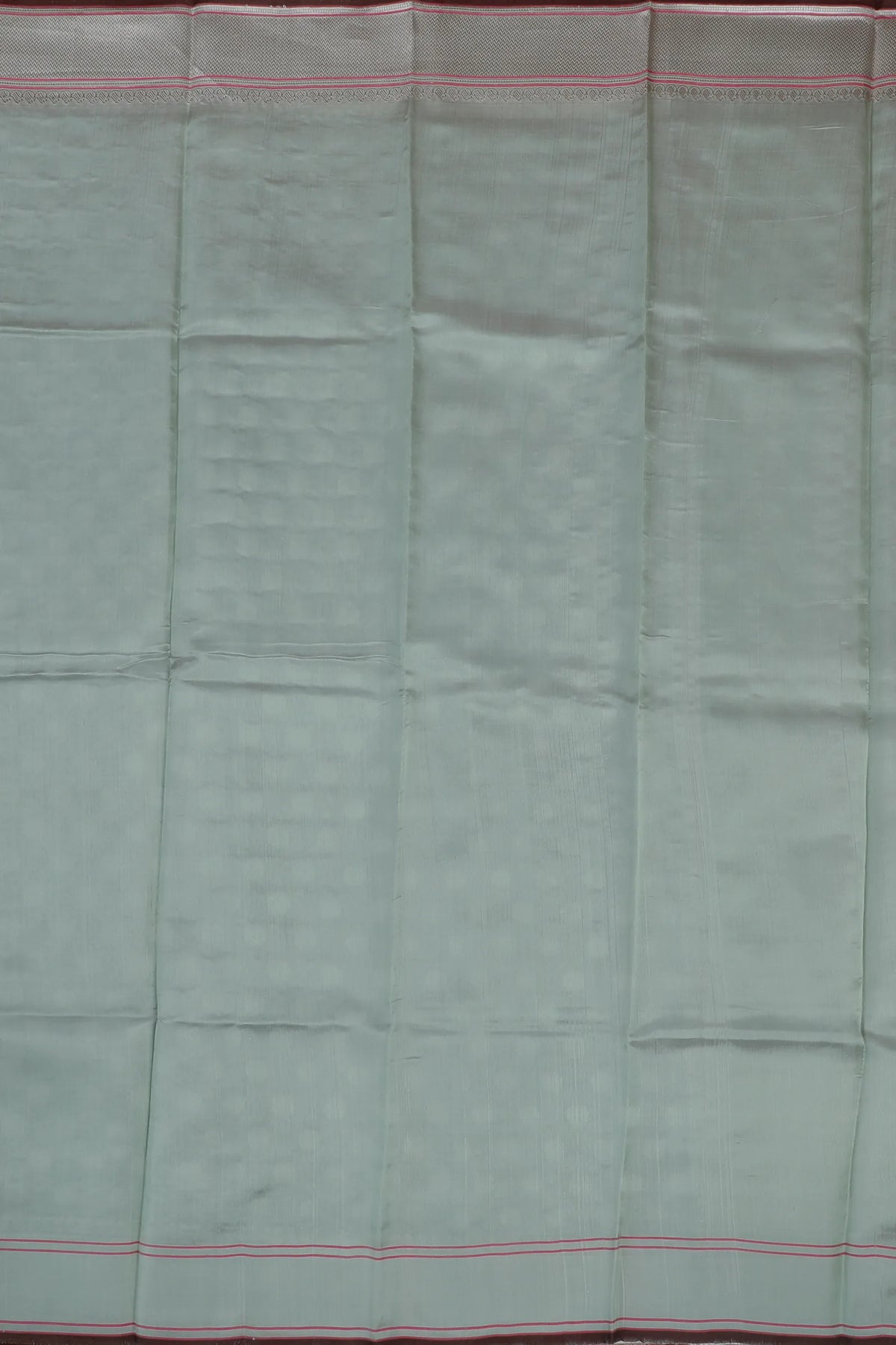 Pista Green Handloom Chanderi Mashru Silk Saree - Revival Design