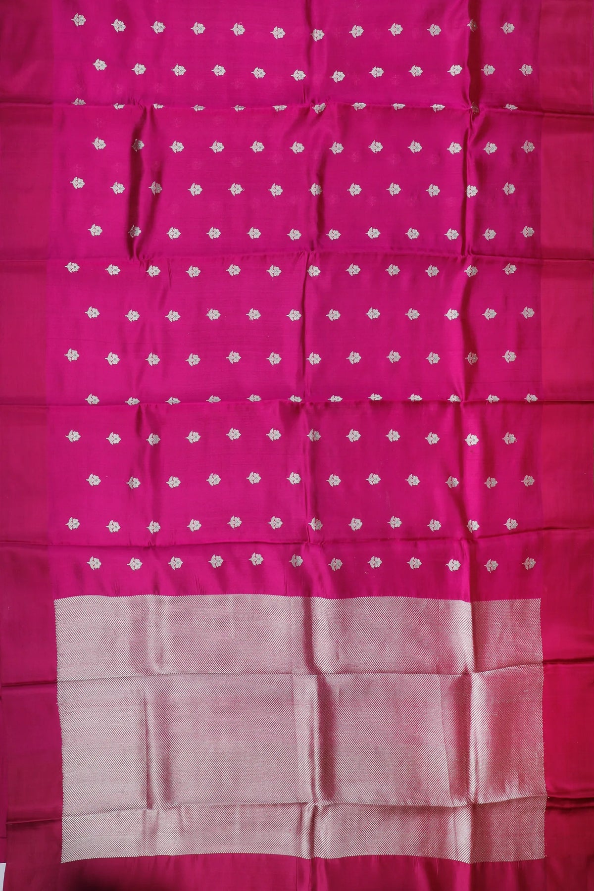 Wine Purple Handloom Chanderi Mashru Silk Saree