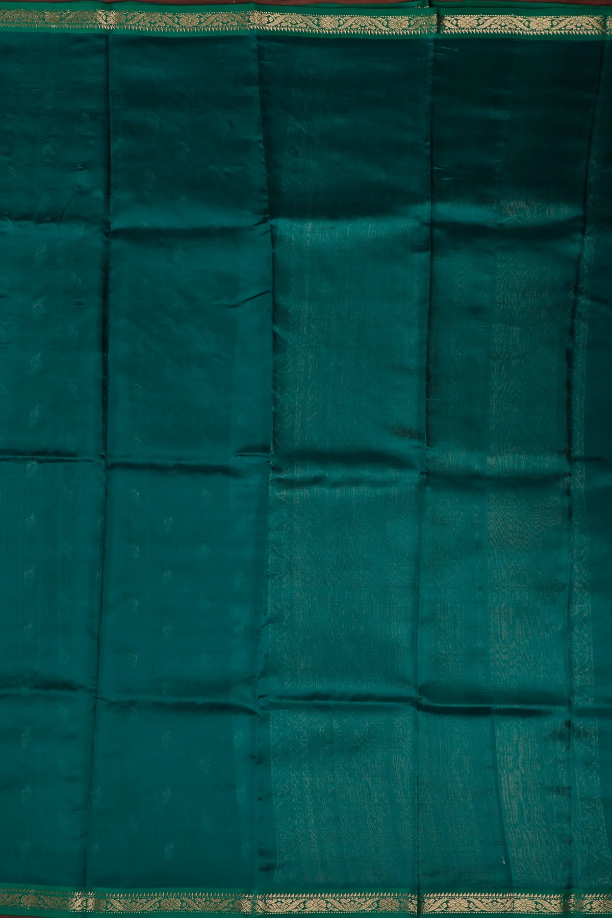 Emerald Green Handloom Chanderi Mashru Silk Saree