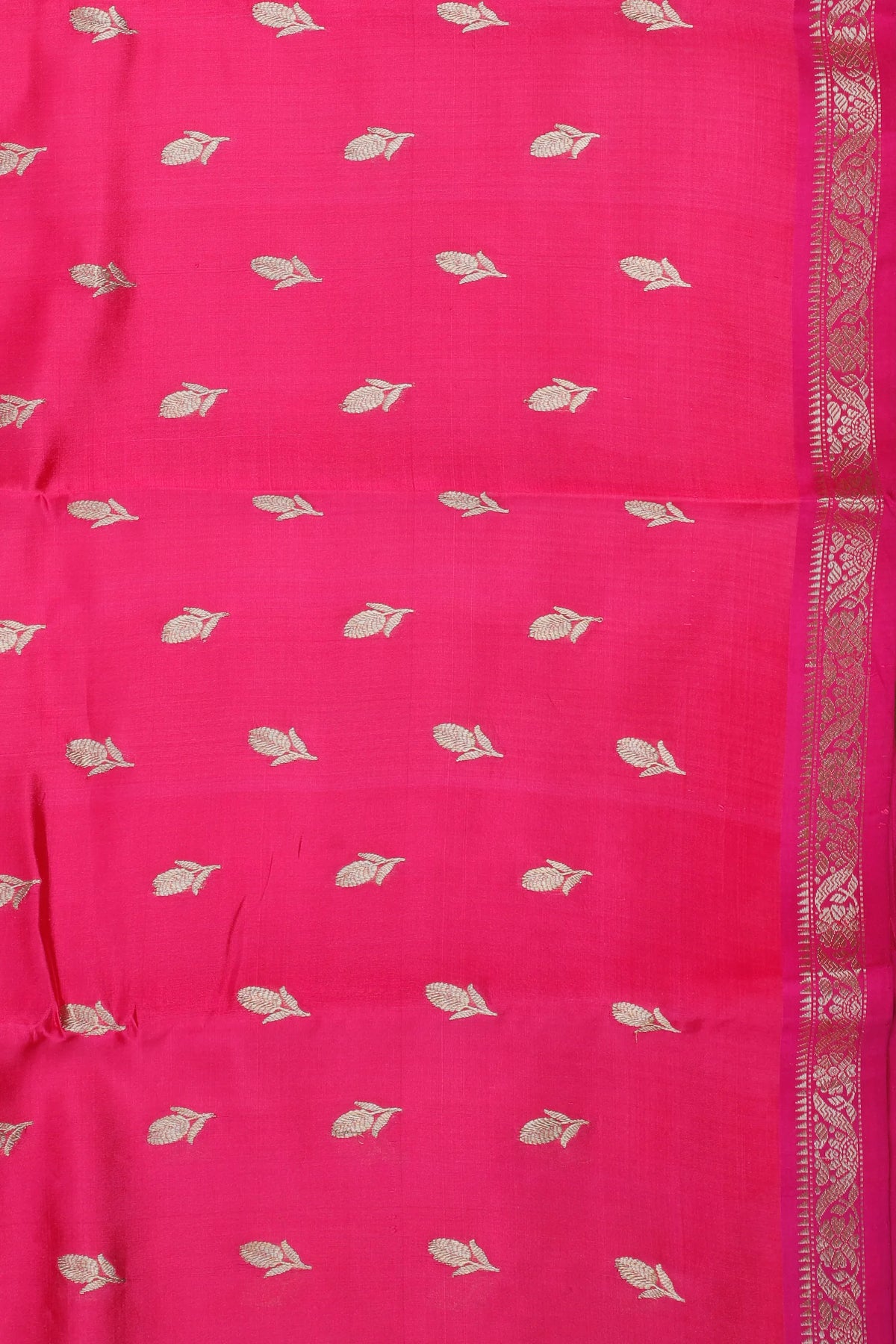Pink Handloom Chanderi Mashru Silk Saree