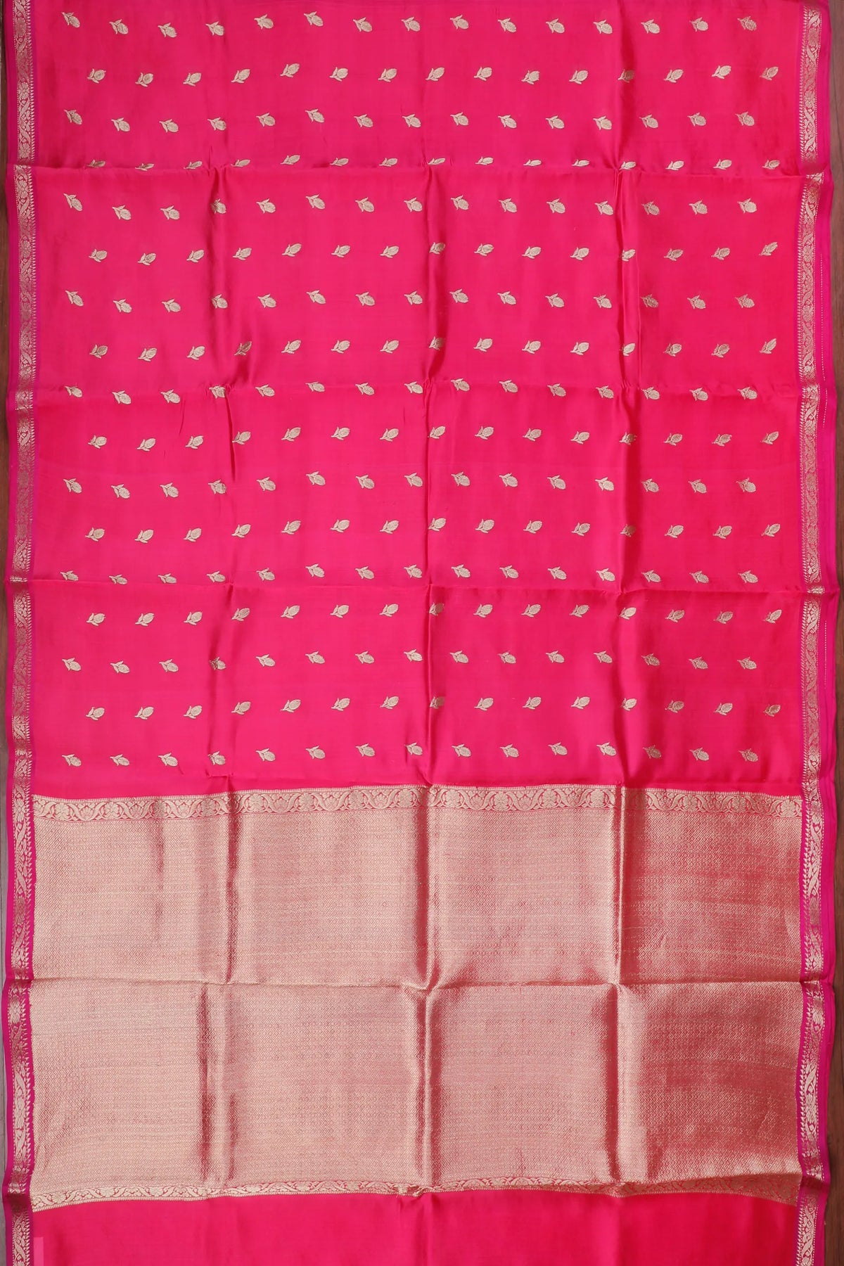 Pink Handloom Chanderi Mashru Silk Saree