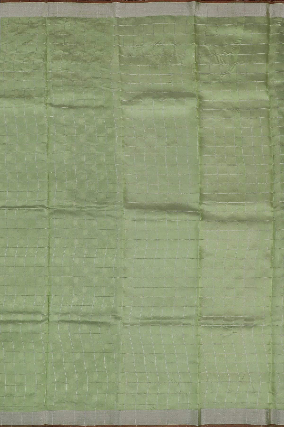 Pista Green Handloom Chanderi Mashru Silk Saree