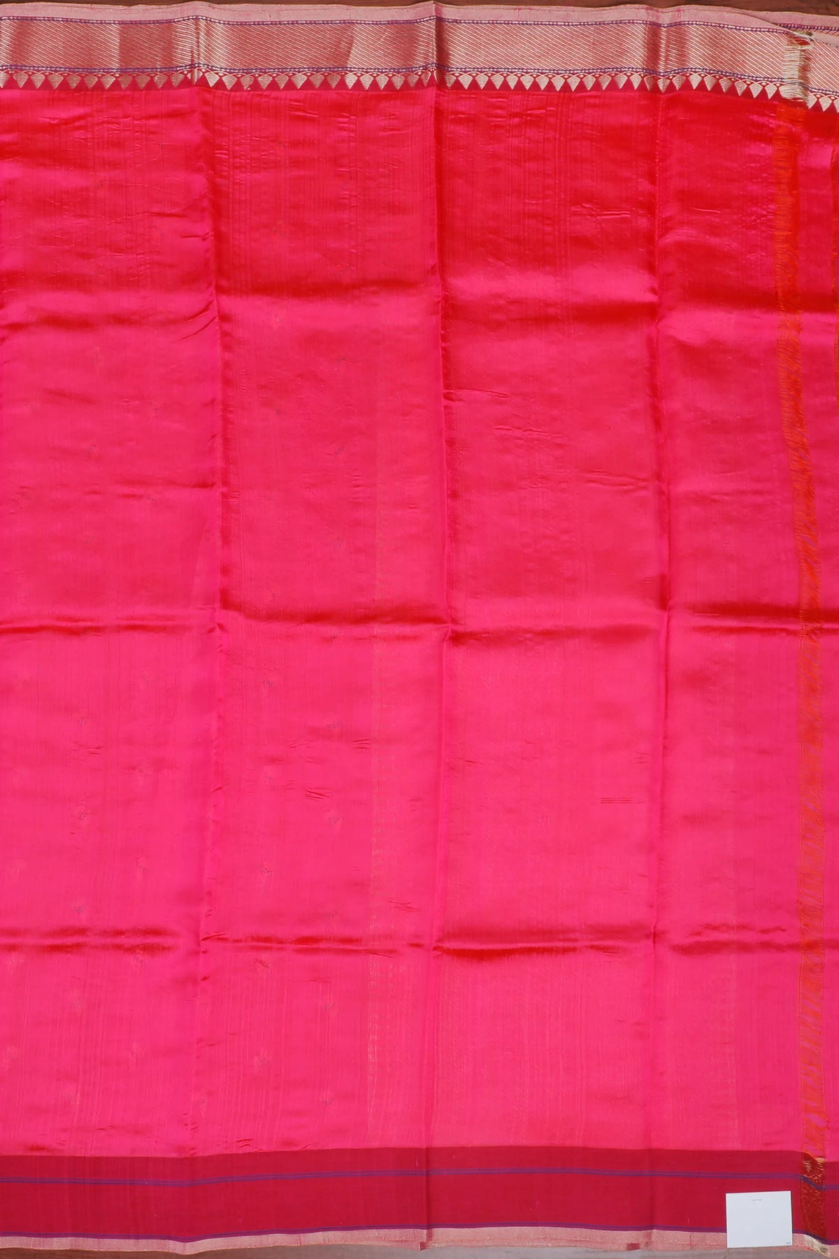 Fresh Pink Handloom Chanderi Mashru Silk Saree