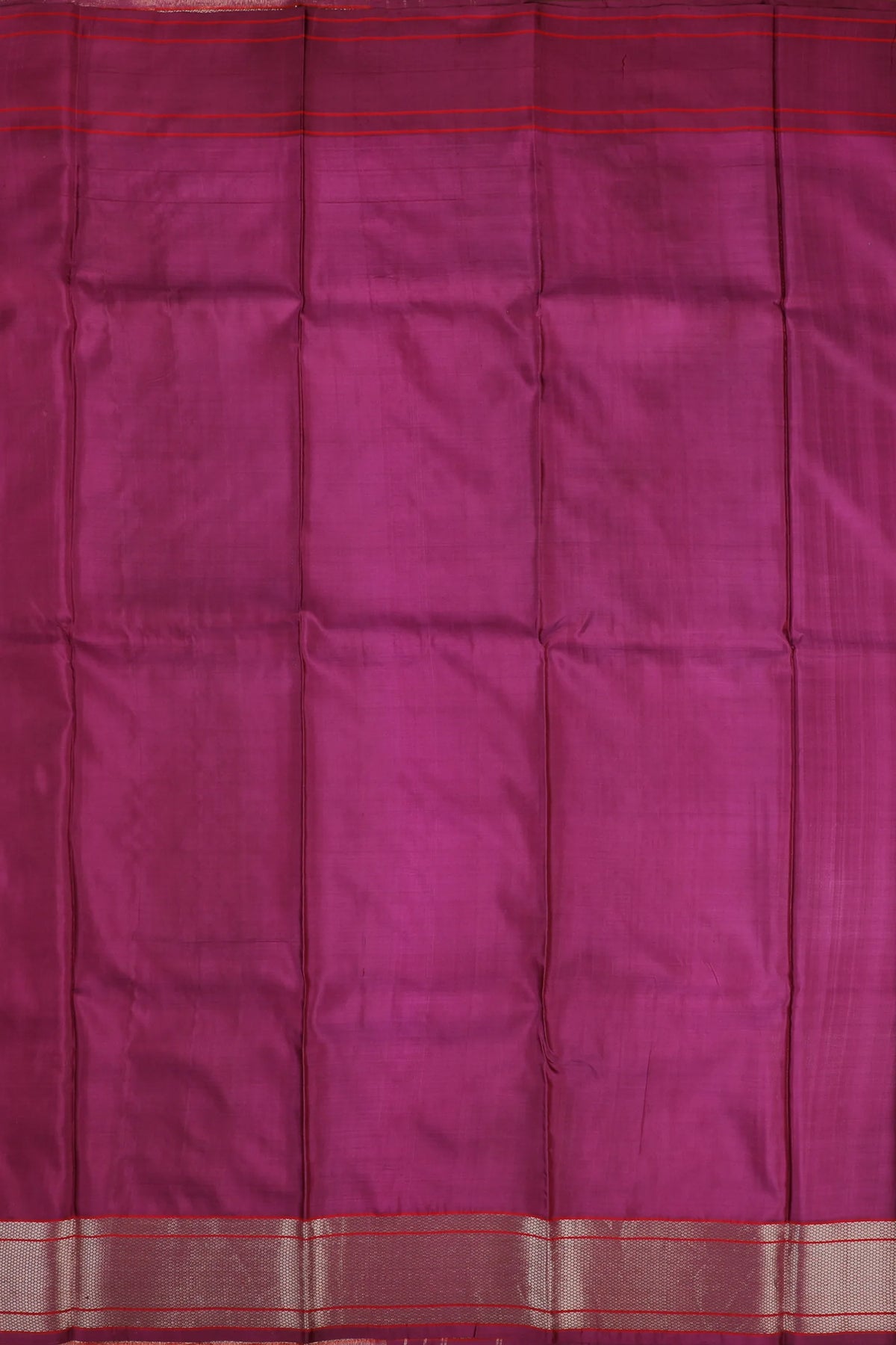 Wine Handloom Pure Silk Chanderi Saree - Revival Design