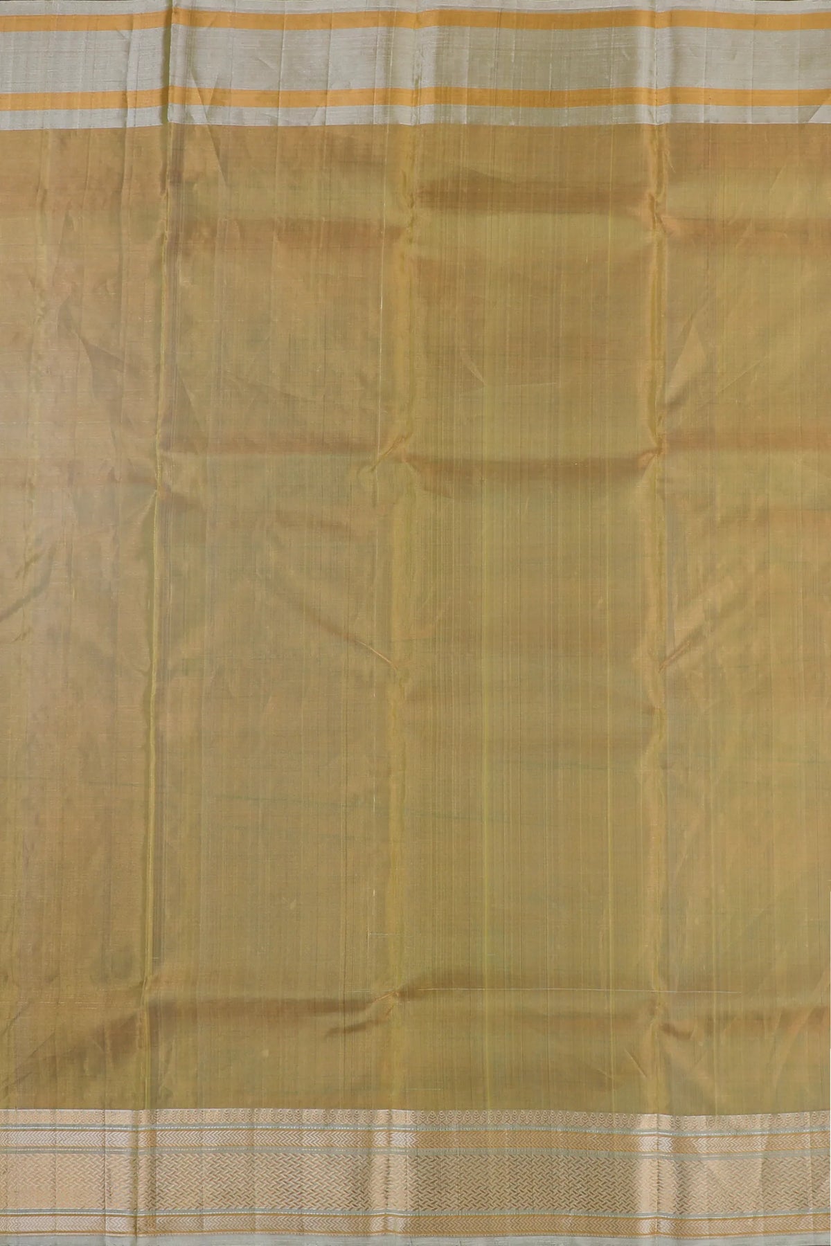 Lemon Yellow Handloom Tissue Chanderi Pure Silk Saree