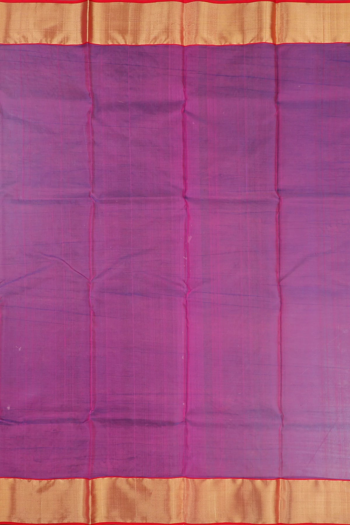 Purple Handloom Pure Silk Chanderi Saree