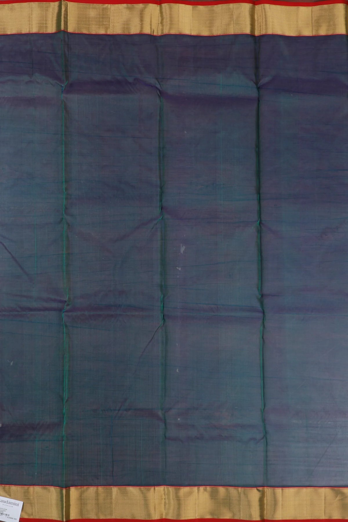 Peacock Blue Handloom Pure Silk Chanderi Saree