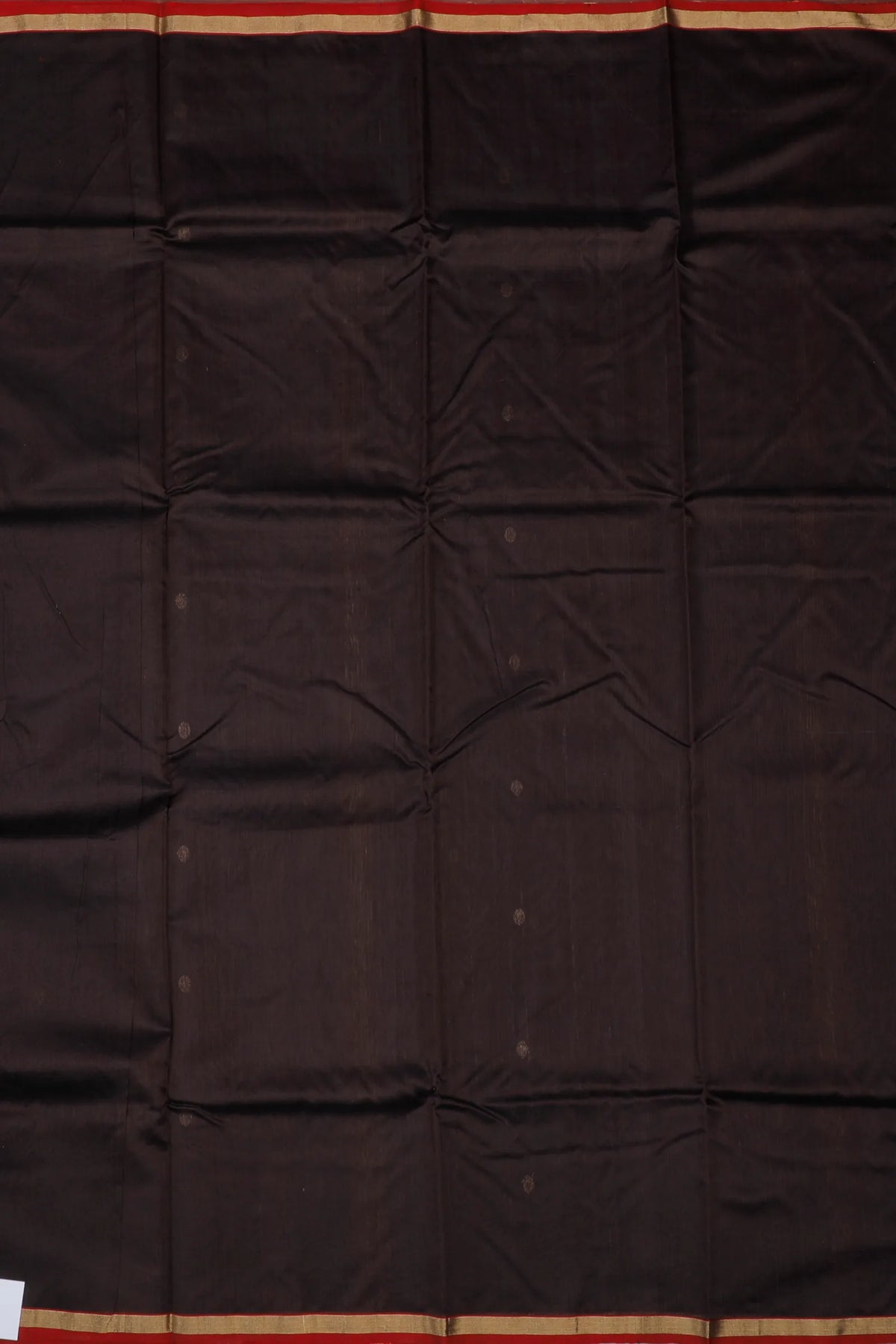 Black Handloom Pure Cotton Chanderi Saree