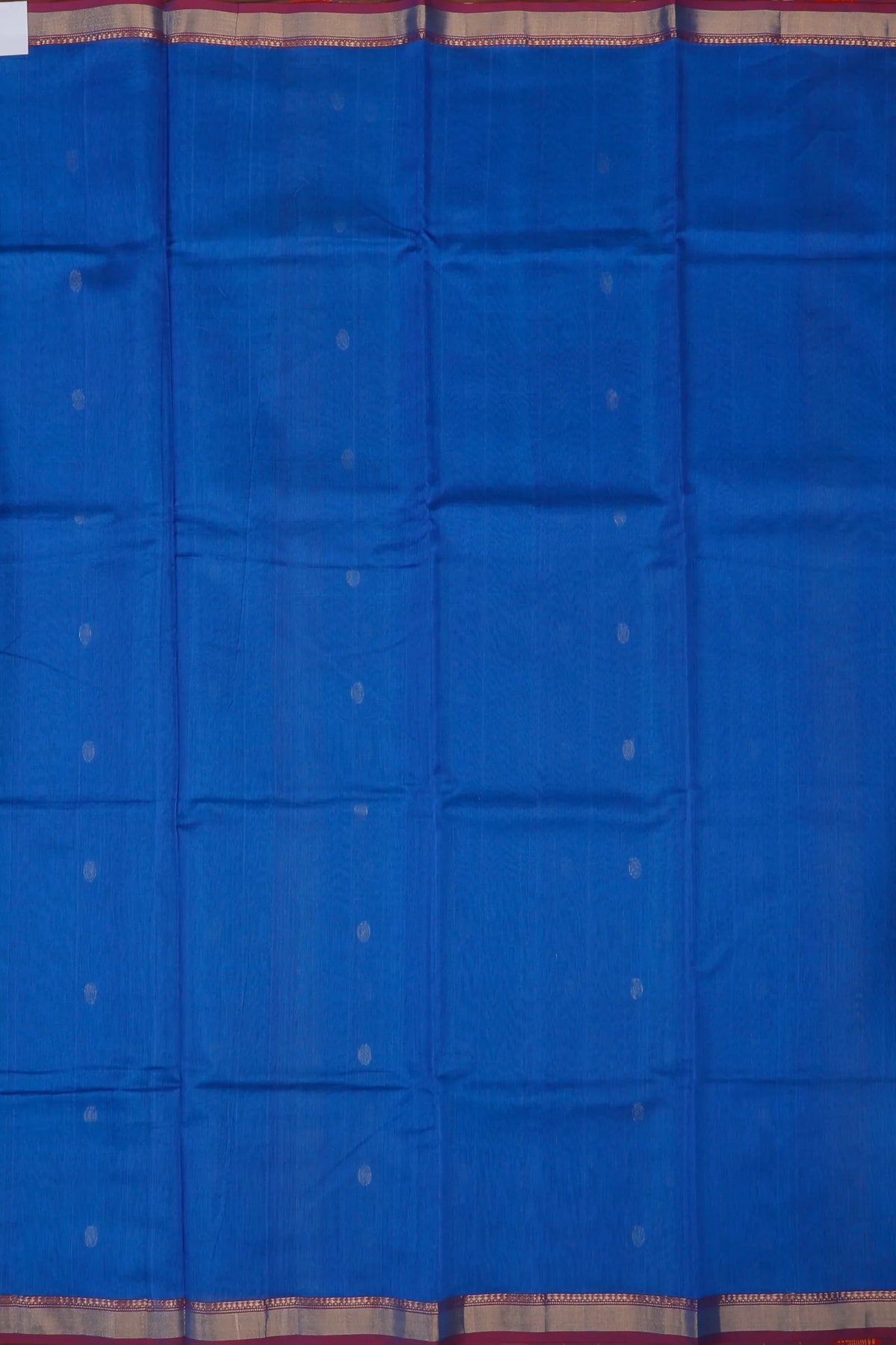 Blue Handloom Pure Cotton Chanderi Saree