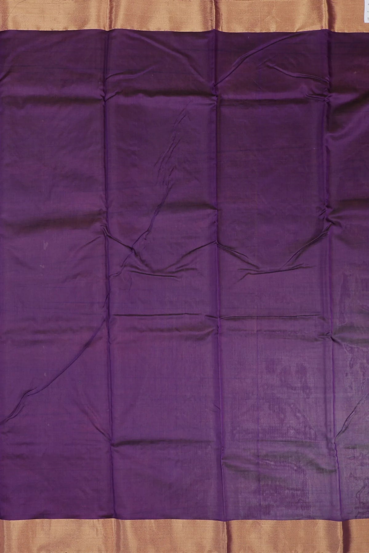 Purple Handloom Pure Cotton Chanderi Saree