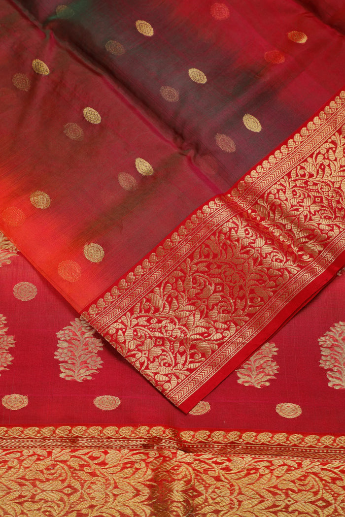 Multicoloured Handloom Pure Silk Chanderi Saree