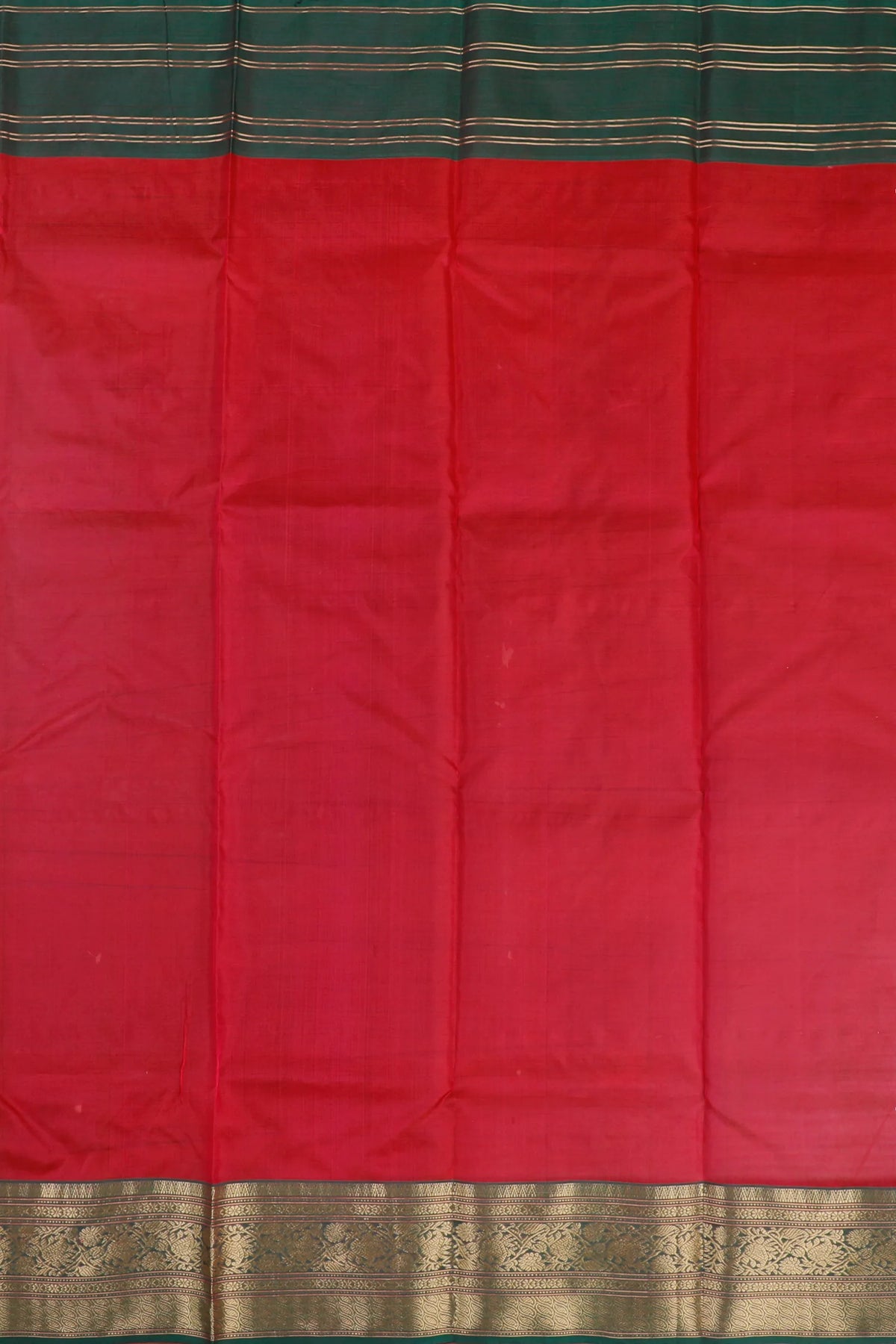 Raani Pink Handloom Pure Silk Chanderi Saree