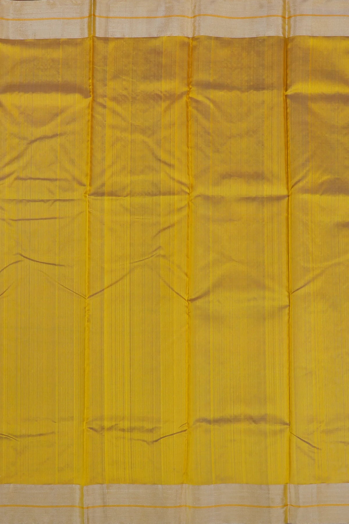 Yellow Handloom Pure Silk Chanderi Saree
