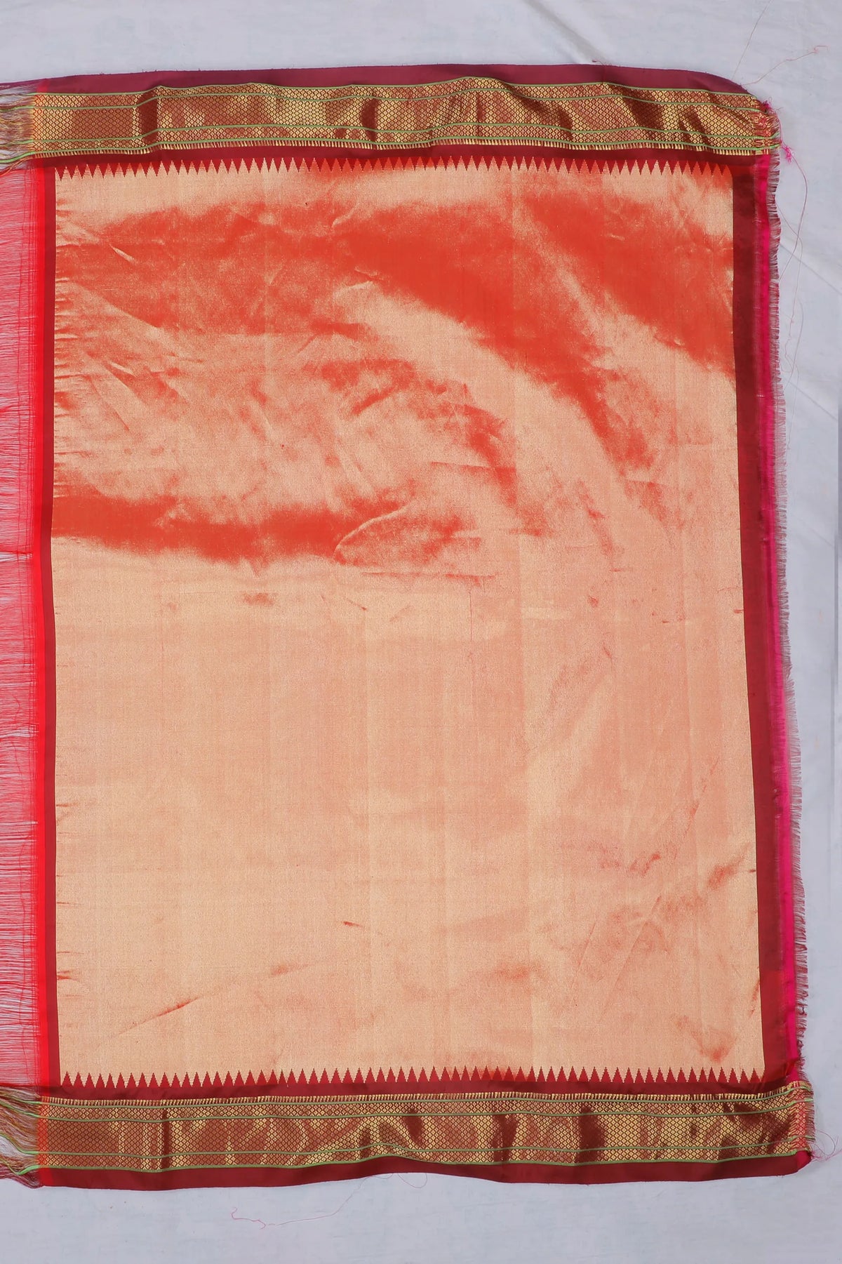 Coffee Brown Handloom Pure Silk Paithani Saree with Star Motifs