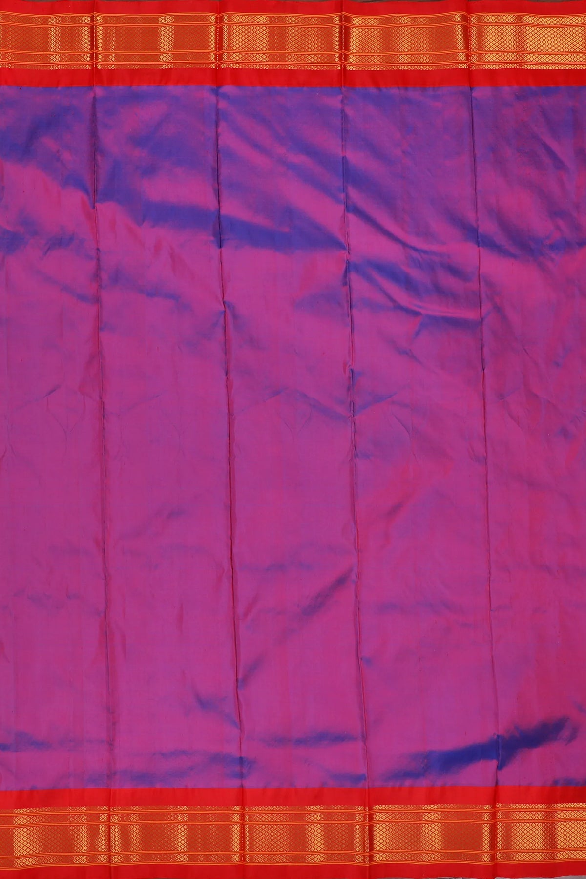 Dhoop Chaav Purple Handloom Pure Silk Gadwal Saree - Kalanjali Paithani