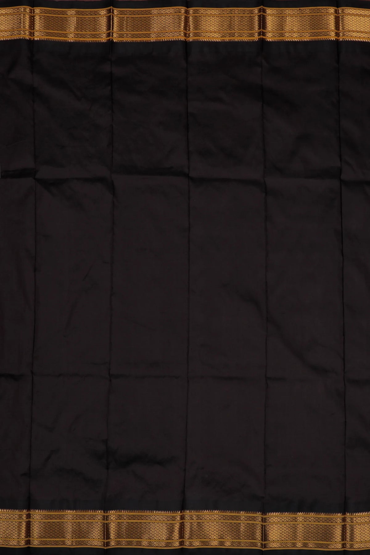 Coffee Brown Handloom Pure Silk Gadwal Saree - Kalanjali Paithani in Brocade Pattern