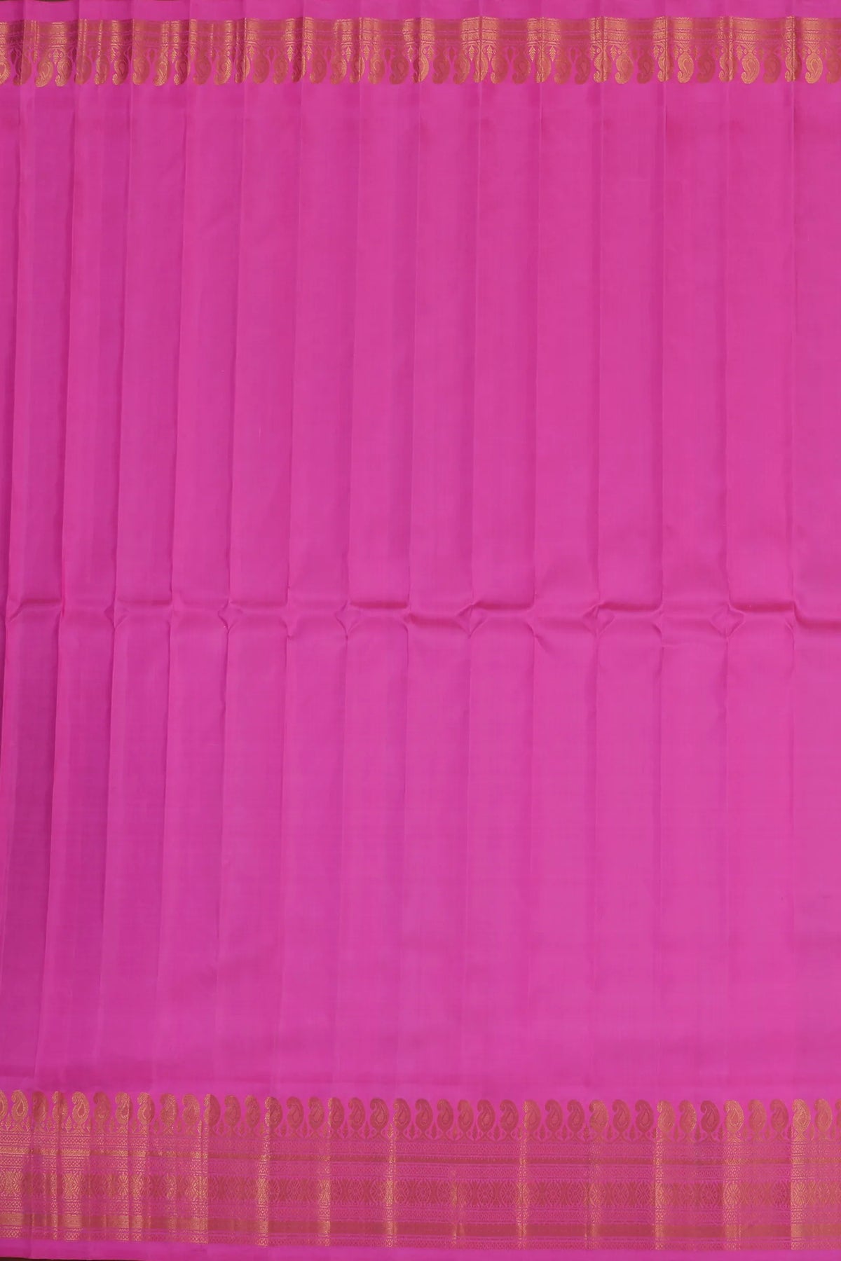 Pista Green Handloom Pure Silk Gadwal Saree with Neon Pink Border