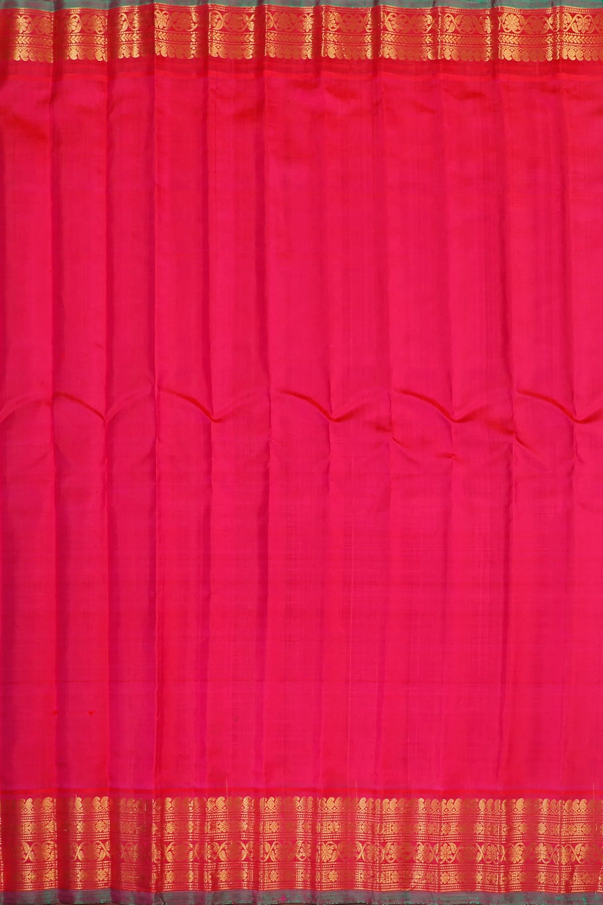 Coffee Brown Handloom Pure Silk Cotton (Sico) Gadwal Saree