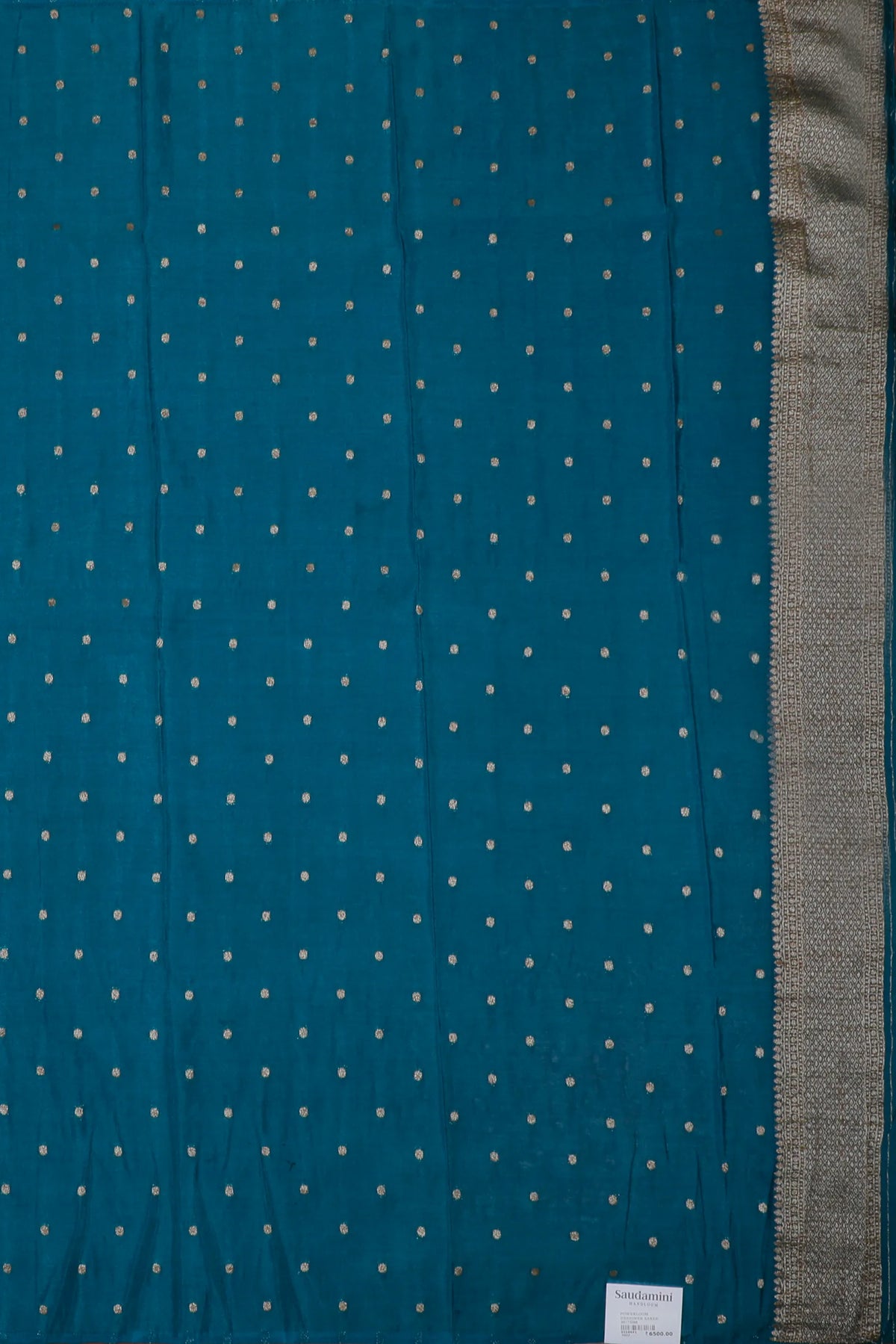 Light Blue Powerloom Designer Saree