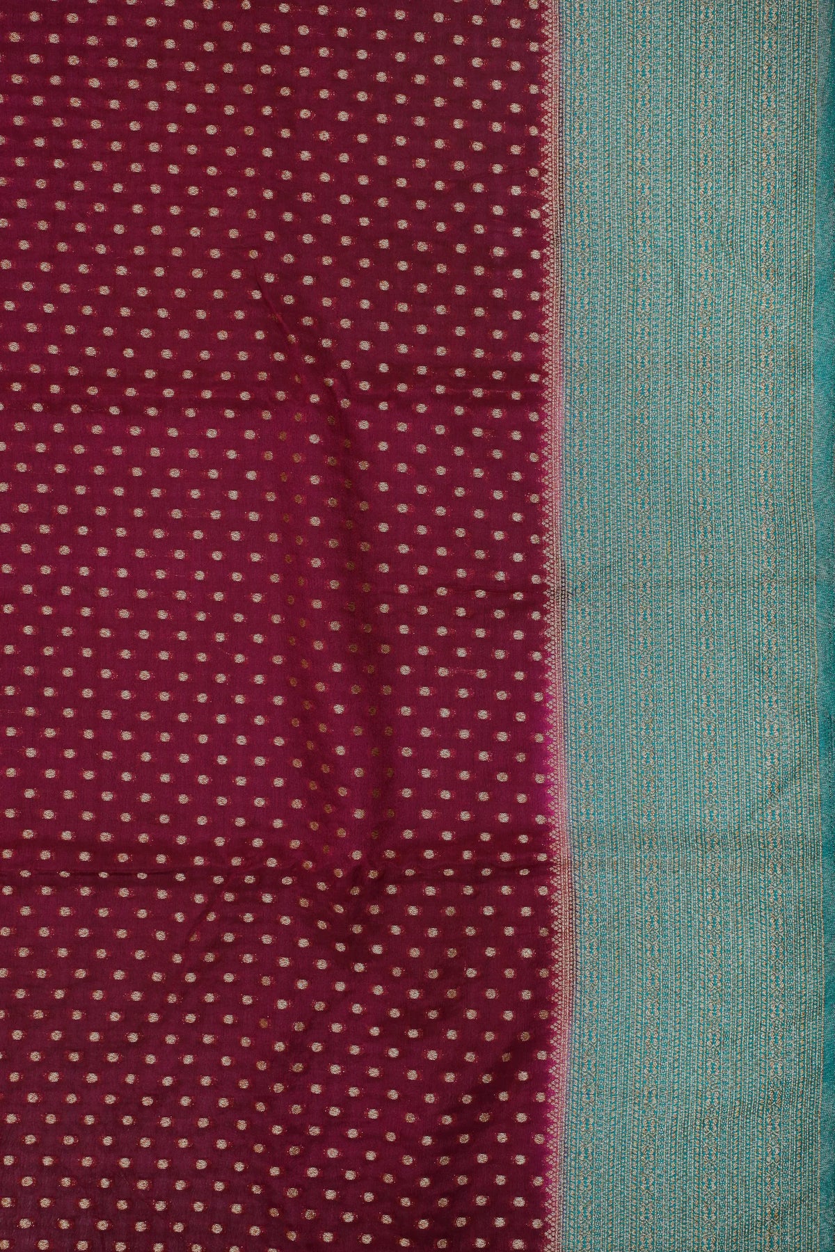 Purple Powerloom Designer Saree