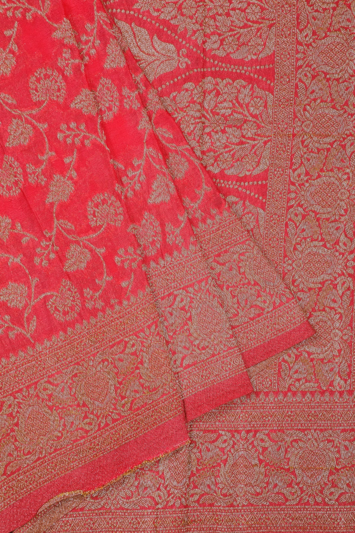 Pink Powerloom Designer Georgette Saree