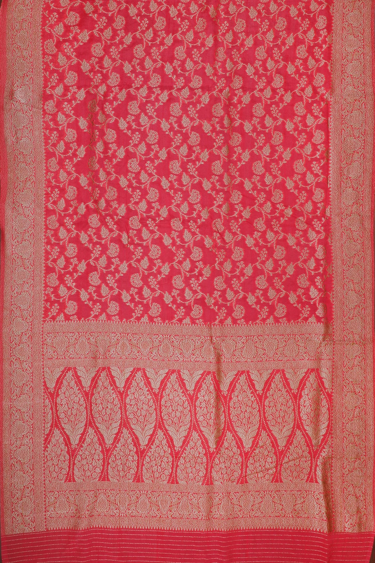 Pink Powerloom Designer Georgette Saree