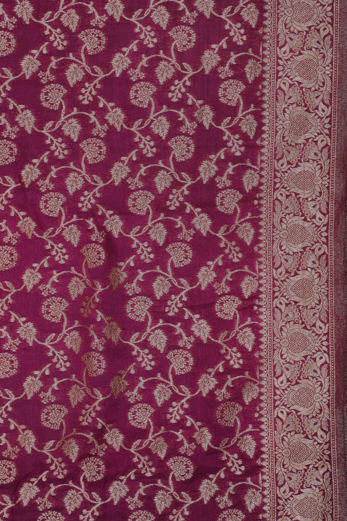 Wine Powerloom Designer Georgette Saree