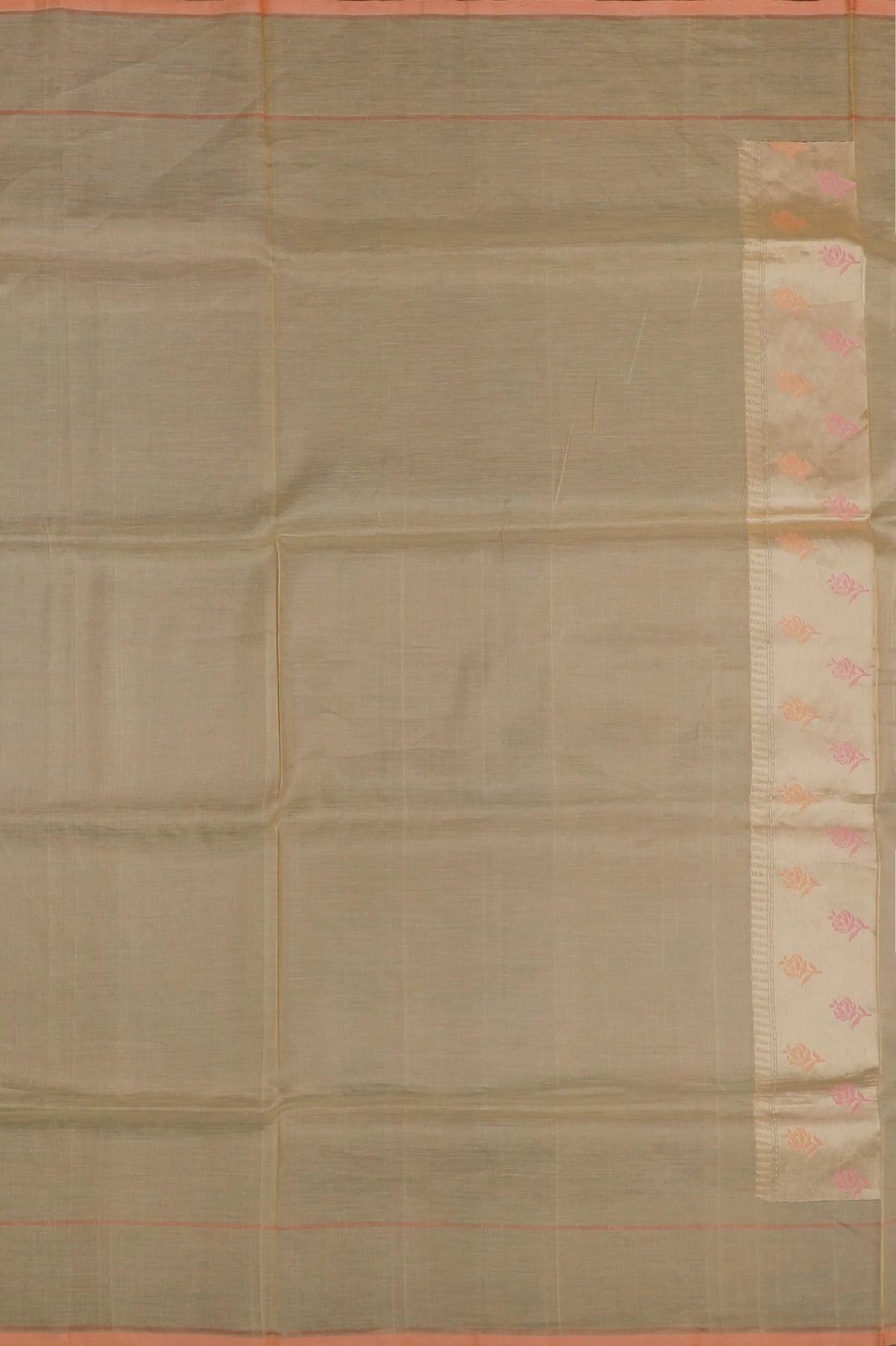 Lemon Yellow Handloom Benarasi Jamdani Tissue Pure Silk Saree