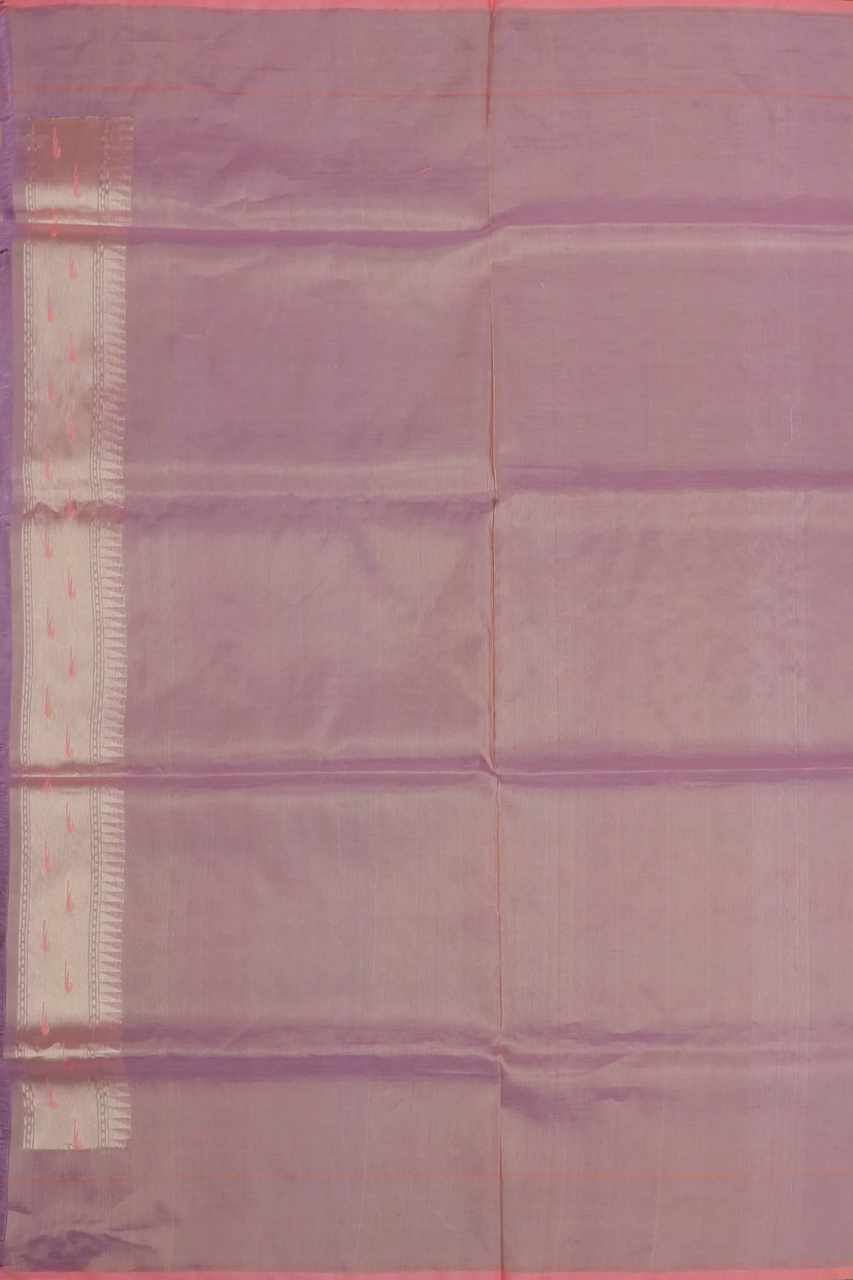Lavender Handloom Benarasi Jamdani Tissue Pure Silk Saree