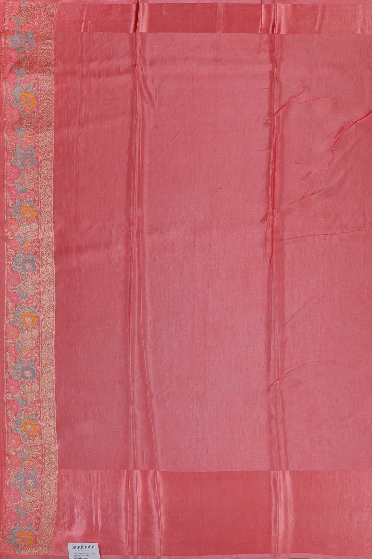 Red Powerloom Benarasi Satin Saree