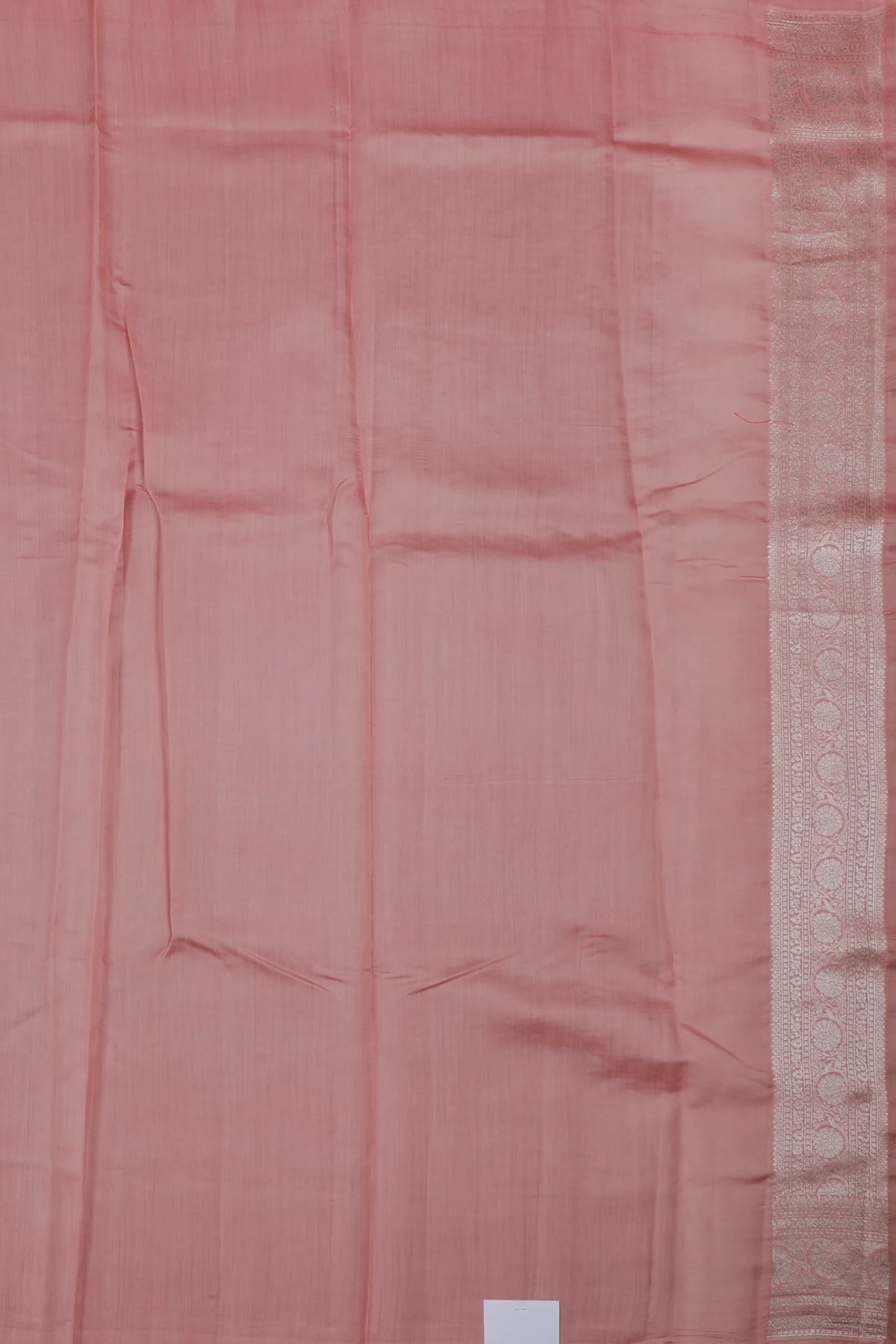 Peach Powerloom Chinia Benarasi Pure Silk Saree