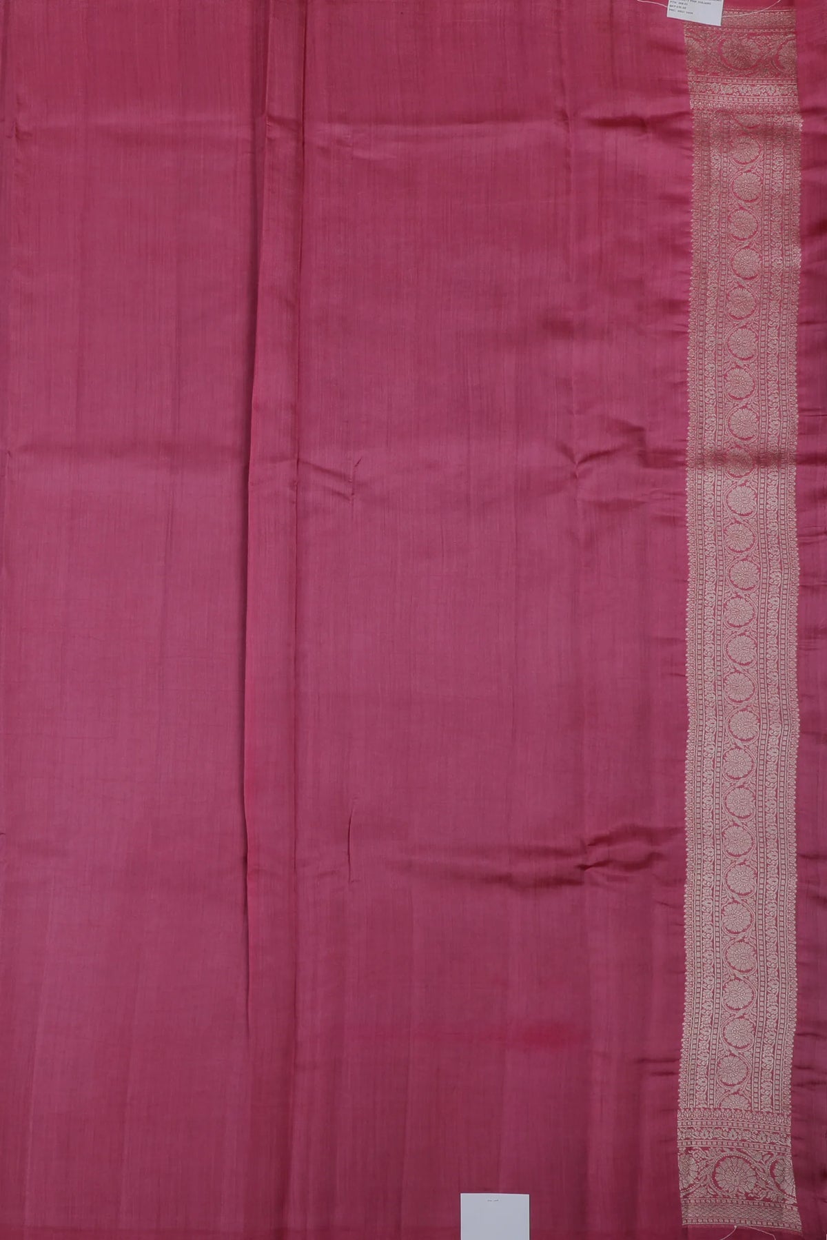 Onion Pink Powerloom Chinia Benarasi Pure Silk Saree