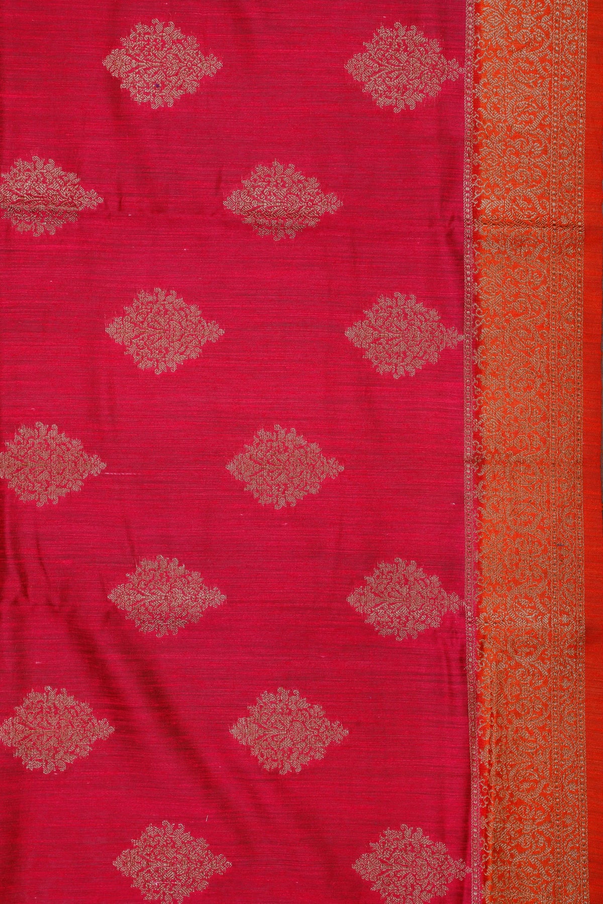 Raani Pink Powerloom Benarasi Dupion Silk Saree